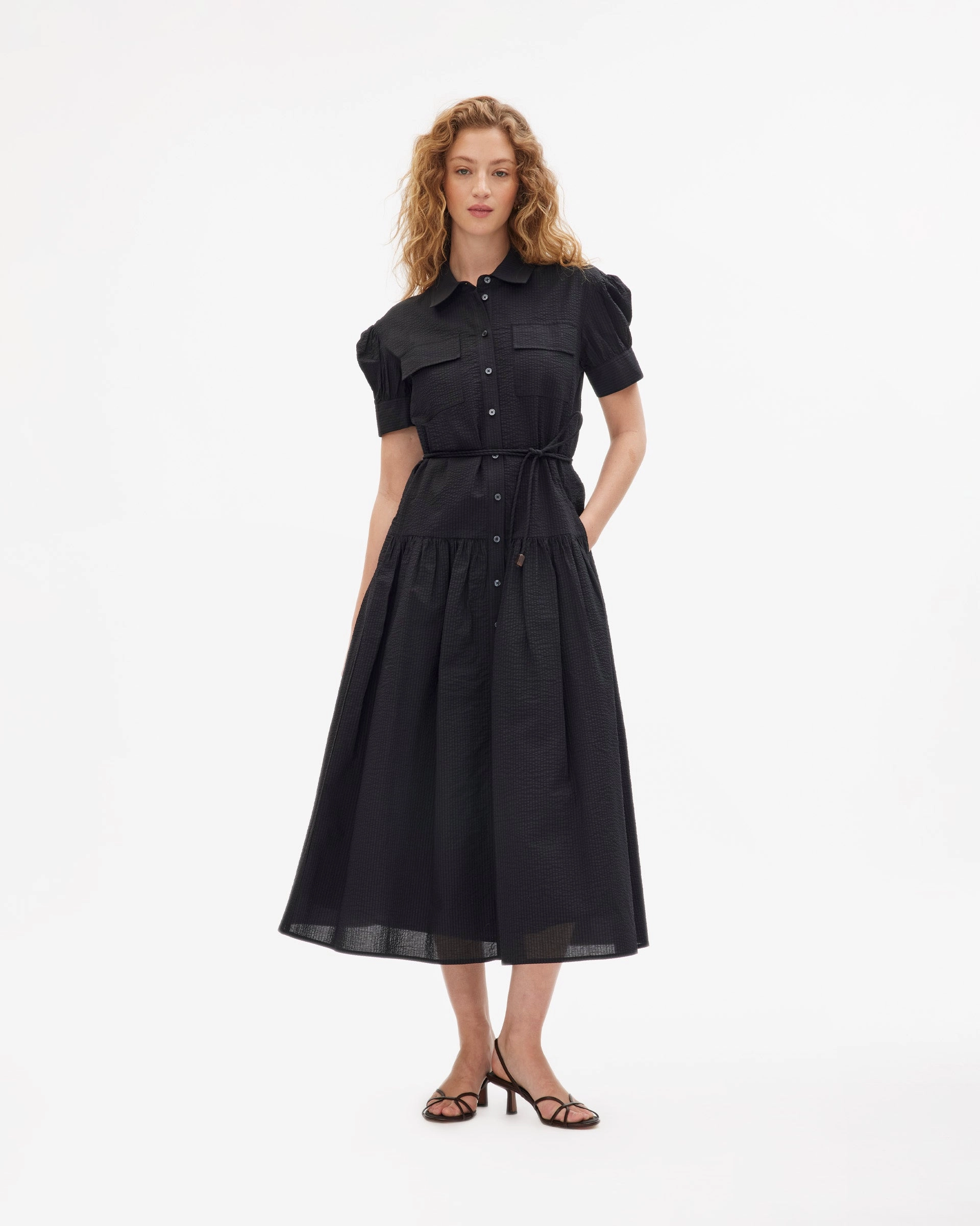Classic Cut Cozy Drape Carrington Dress