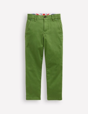Classic Chinos-Broccoli Green Anti Odor Treatment Minimalist Look
