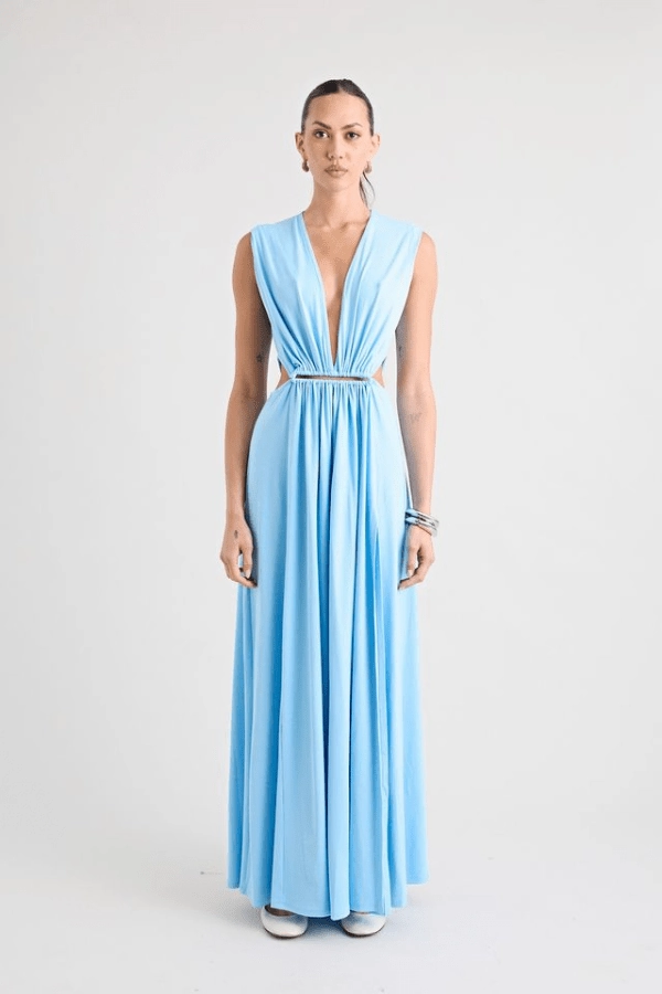 Do For Love Gown Light Blue Slim Form