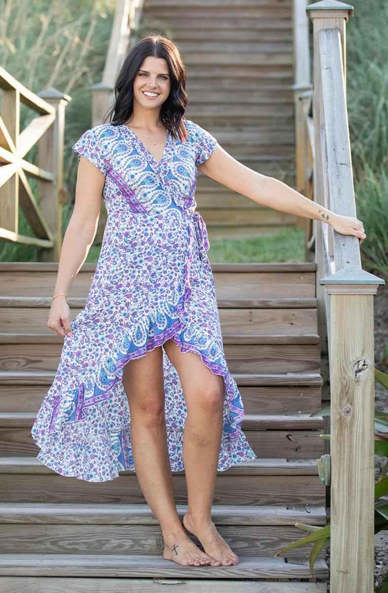 Artistic Shape Vintage-Inspired Voyager Dress / Lavender