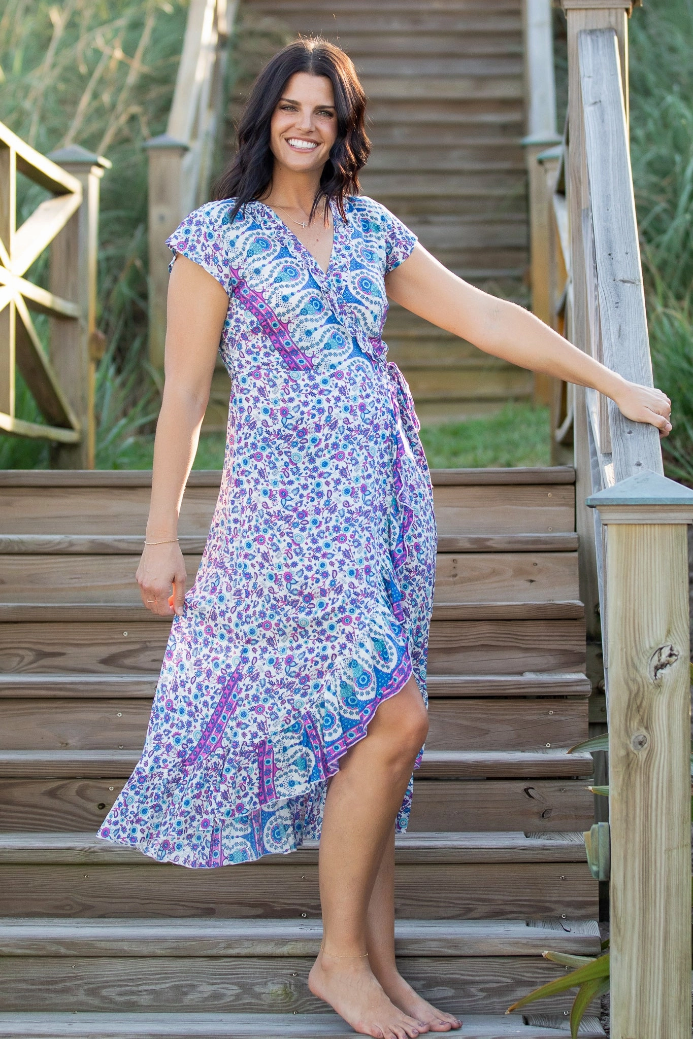 Crisp Silhouette Relaxed Layers Voyager Dress / Lavender