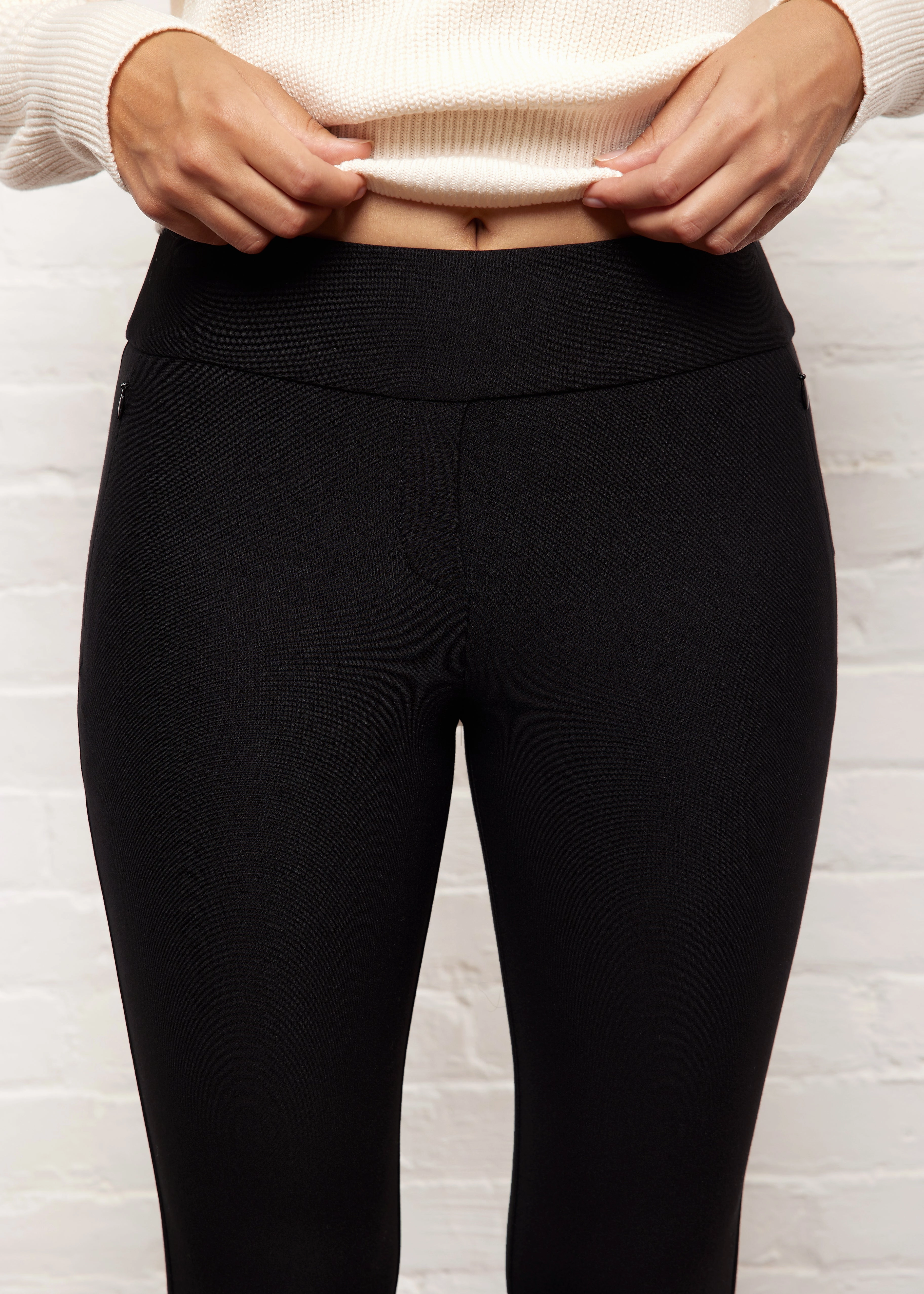 Catherine Ponte Black Pant Relaxed Comfort Look