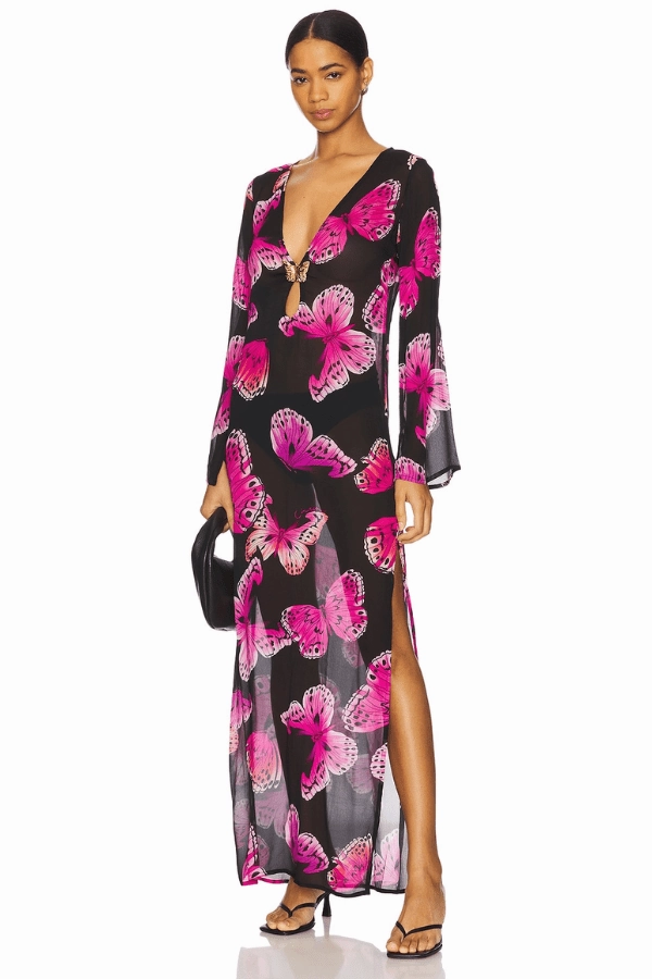 Everyday Wear Hotline Butterfly Maxi Dress Monarch