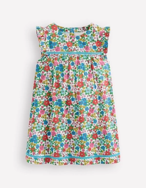 Vibrant Aesthetic Celia Woven Holiday Dress-Multi Holiday Flowerbed