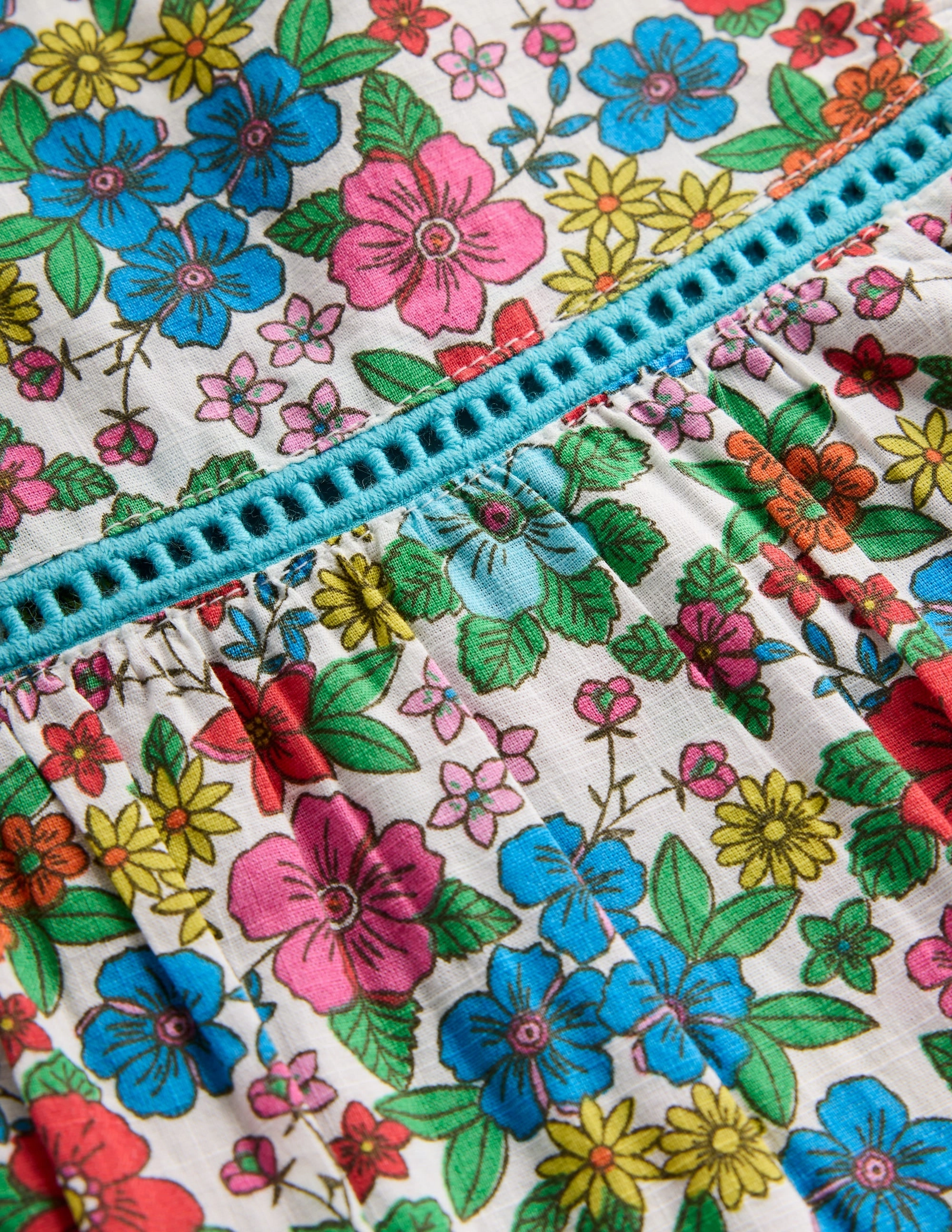 Lounge Mode Outfit Core Celia Woven Holiday Dress-Multi Holiday Flowerbed