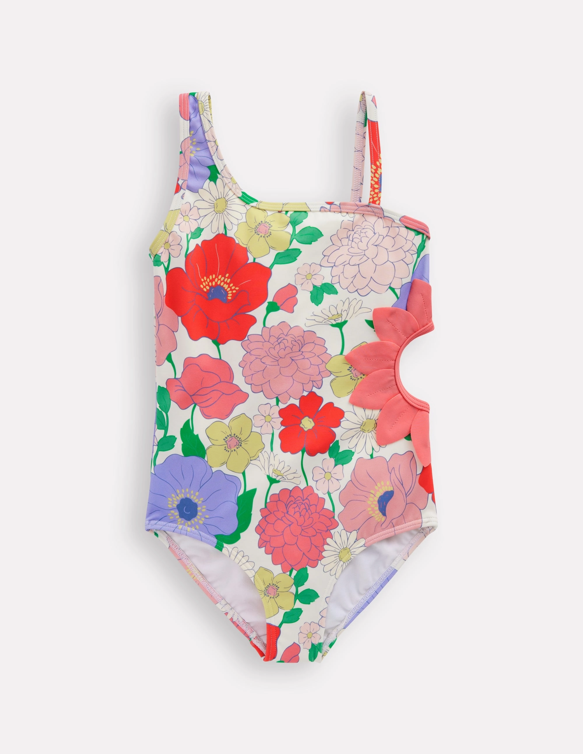 UV Protection Weekend Escape Lettice Cut Out Swimsuit-Multi Summer Garden