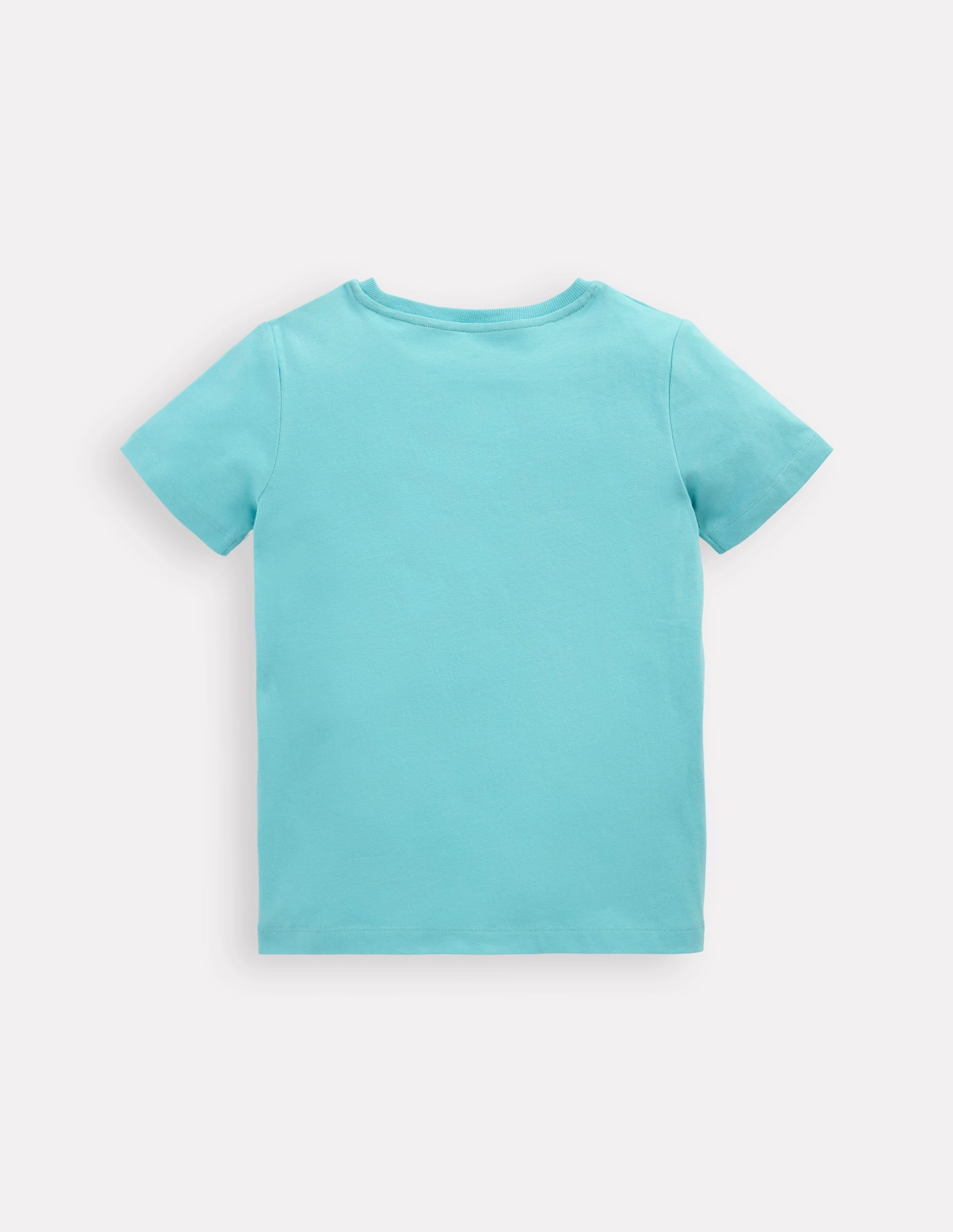 Chain Stitch T-Shirt-Caribbean Blue Whale Drop Shoulder Design