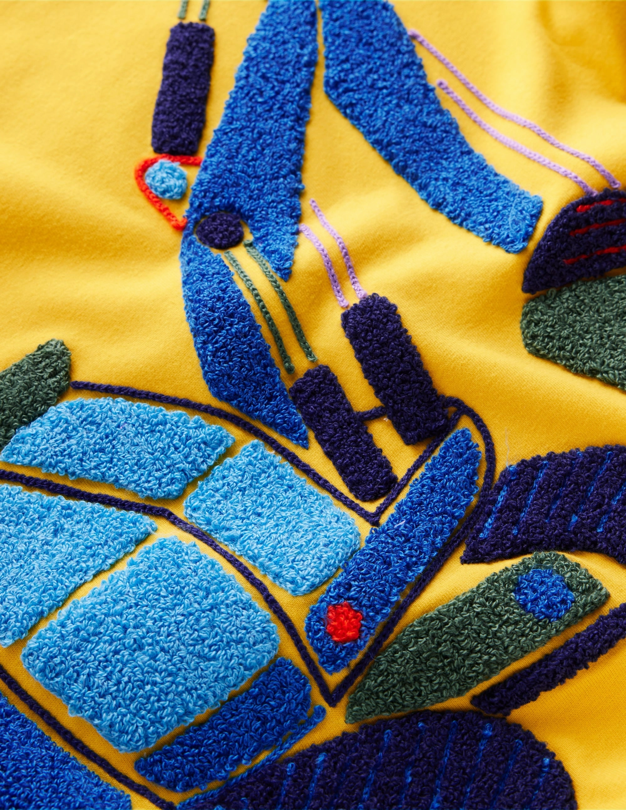 Chain Stitch T-Shirt-Pineapple Yellow Digger Moisture Management