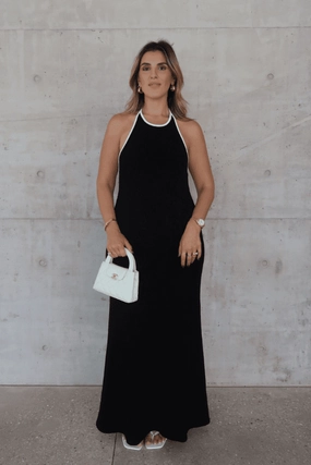 Clean Mood Matte-Lining Charlie Maxi Dress Black