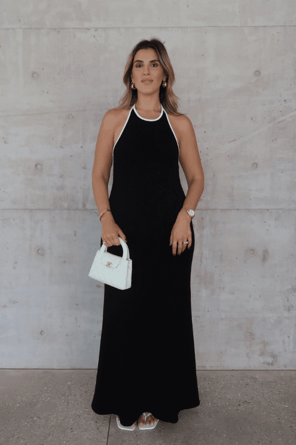 Clean Mood Matte-Lining Charlie Maxi Dress Black