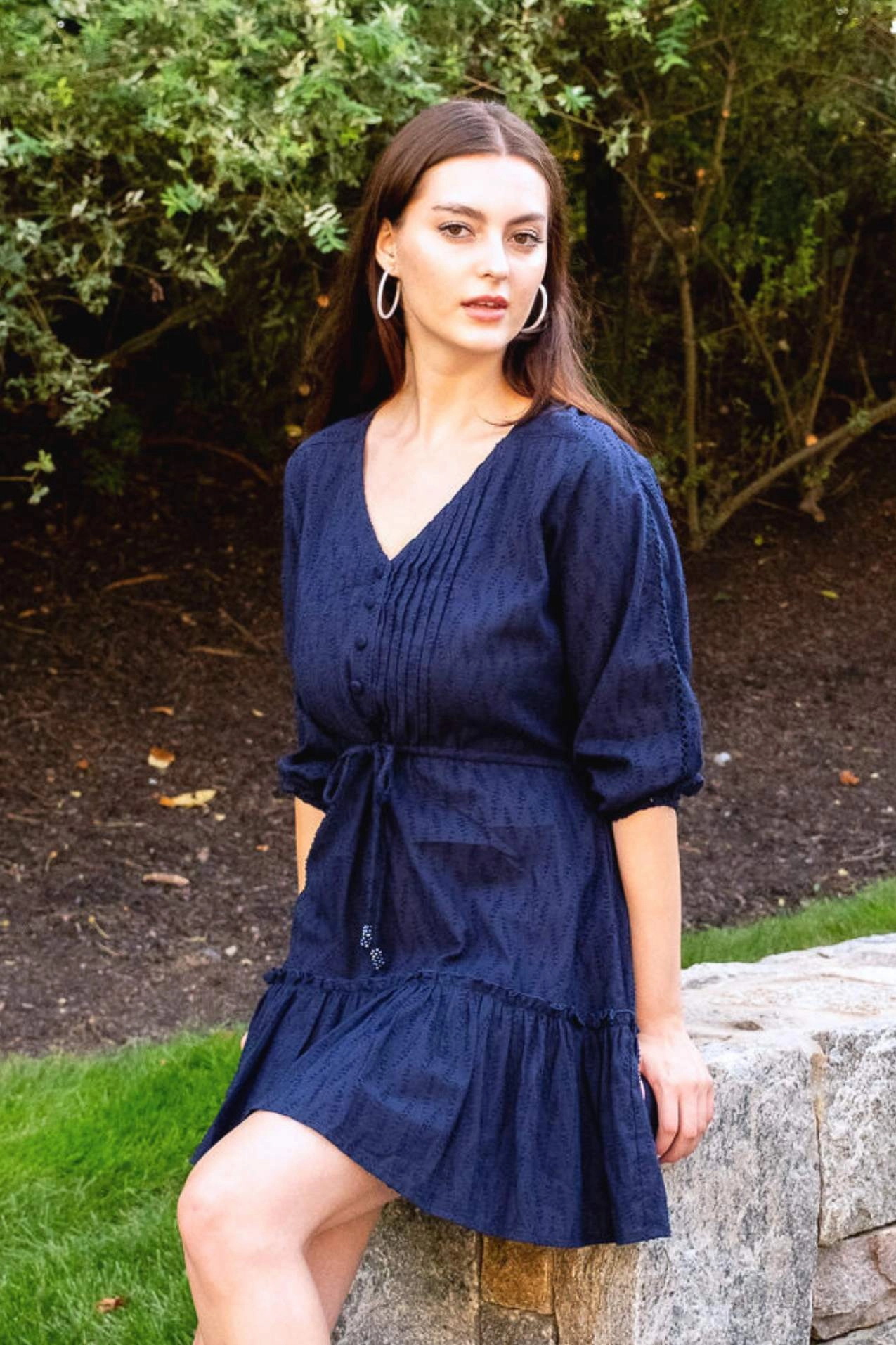 effortless grace Classic and Chic Carrie Dress Short / Navy