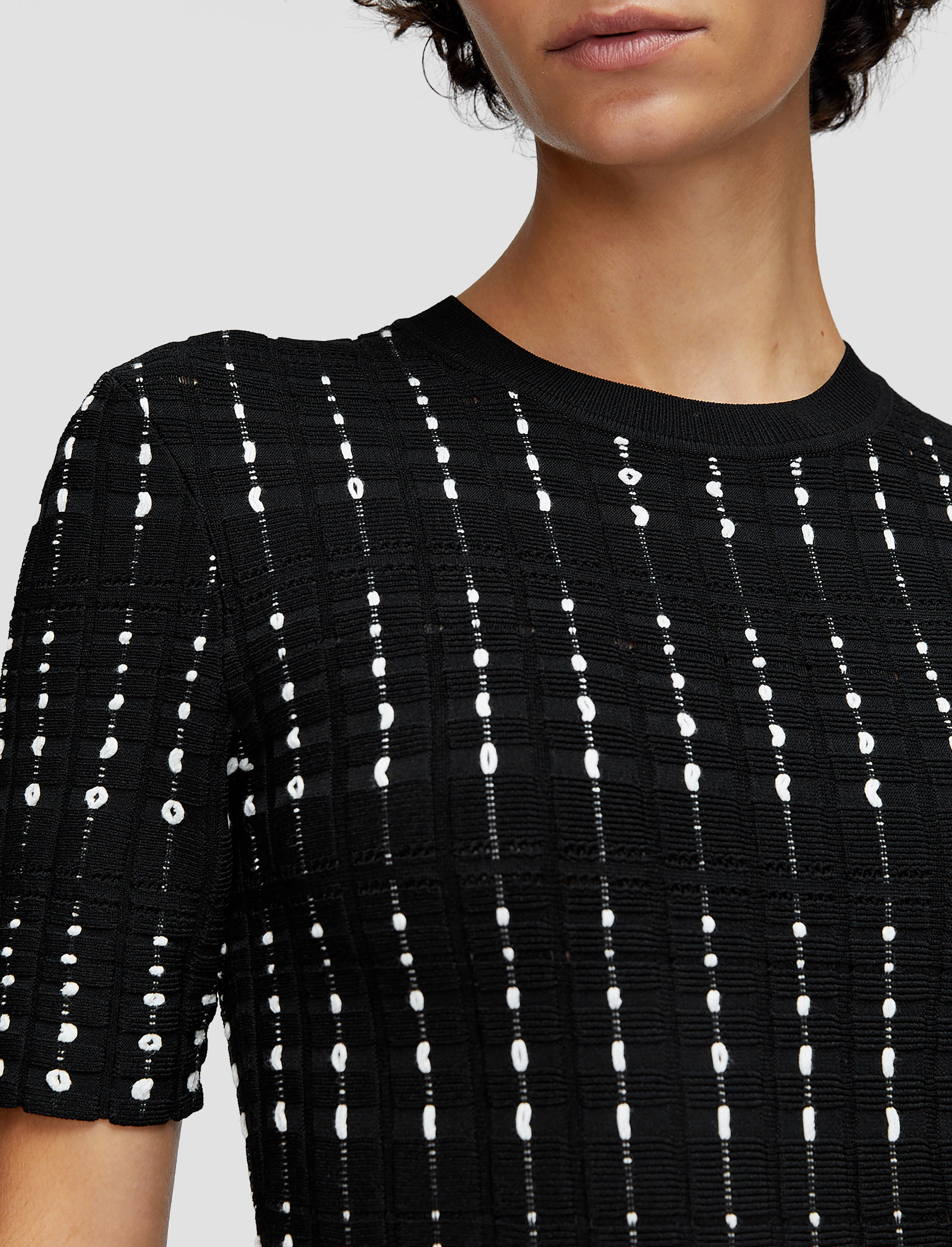 Fragmented Stripes Dress Event Glow Soft Wear