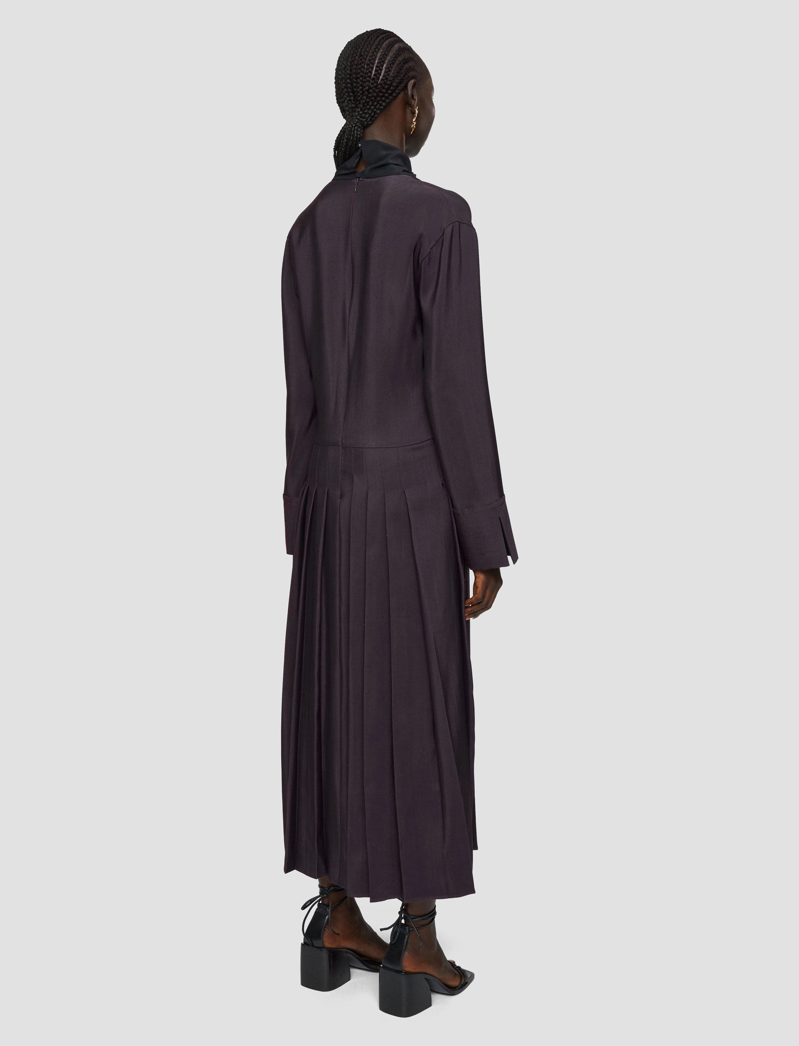 Duris Evening Silk Blend Dress Elastic Fit Skin Touch