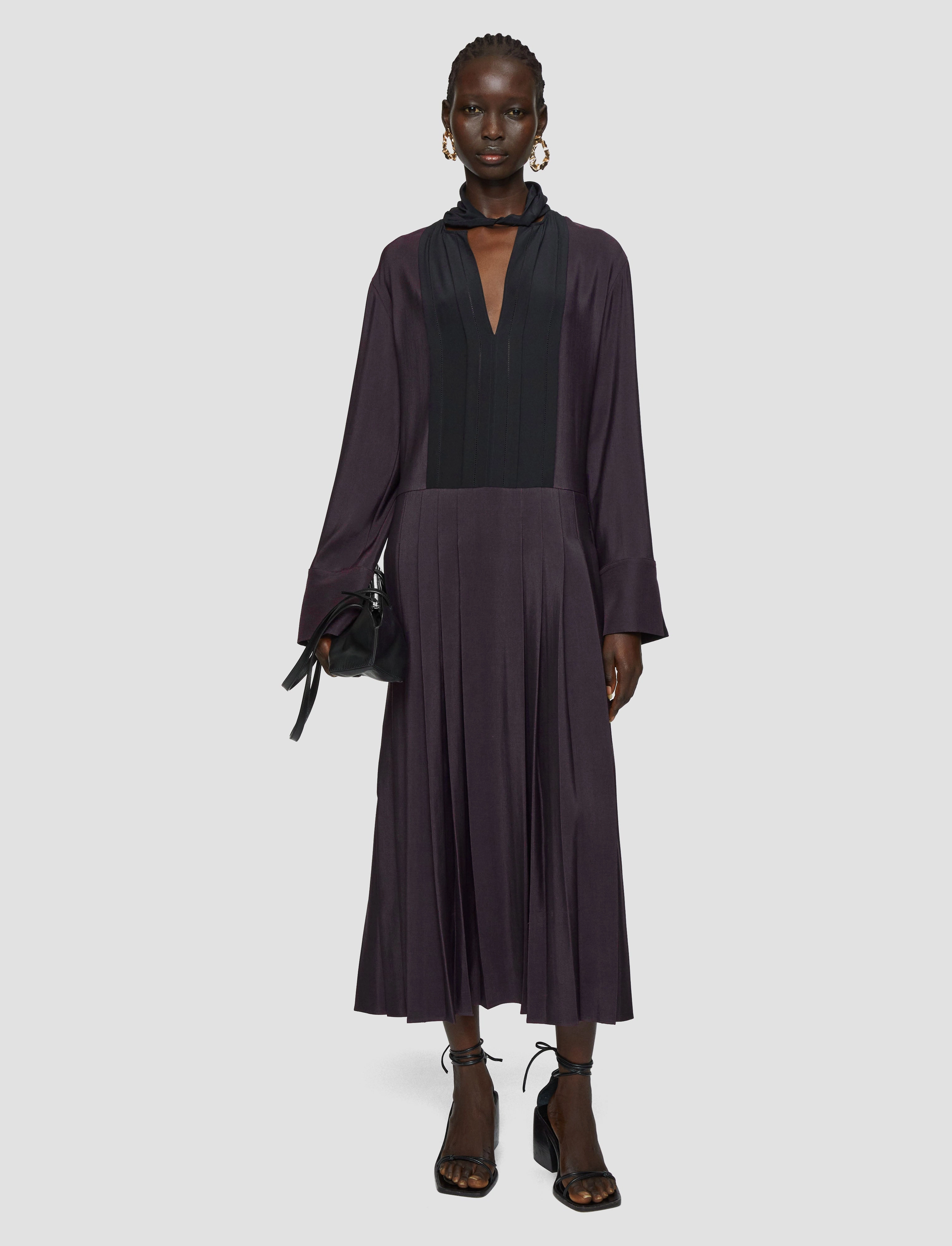 Soft and Relaxed Duris Evening Silk Blend Dress