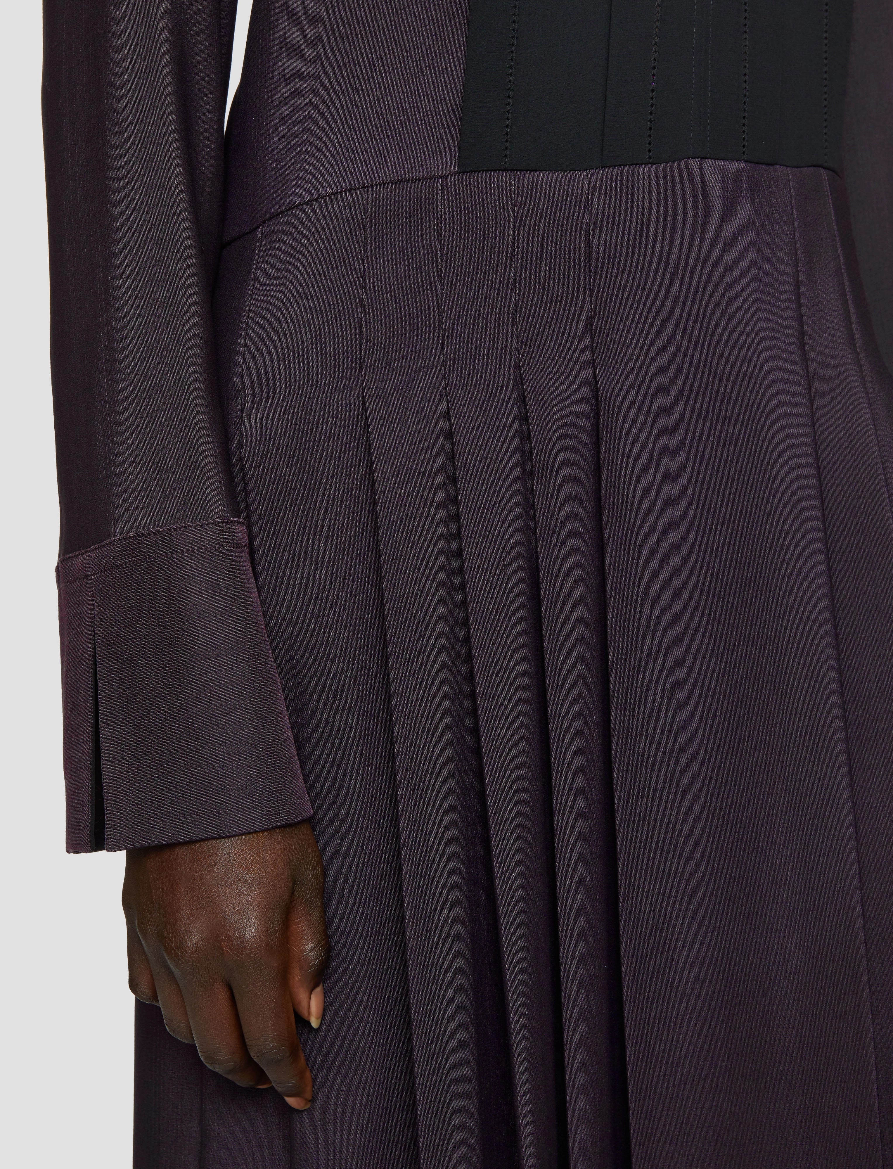 Maternity-Fit Soft Cut Duris Evening Silk Blend Dress