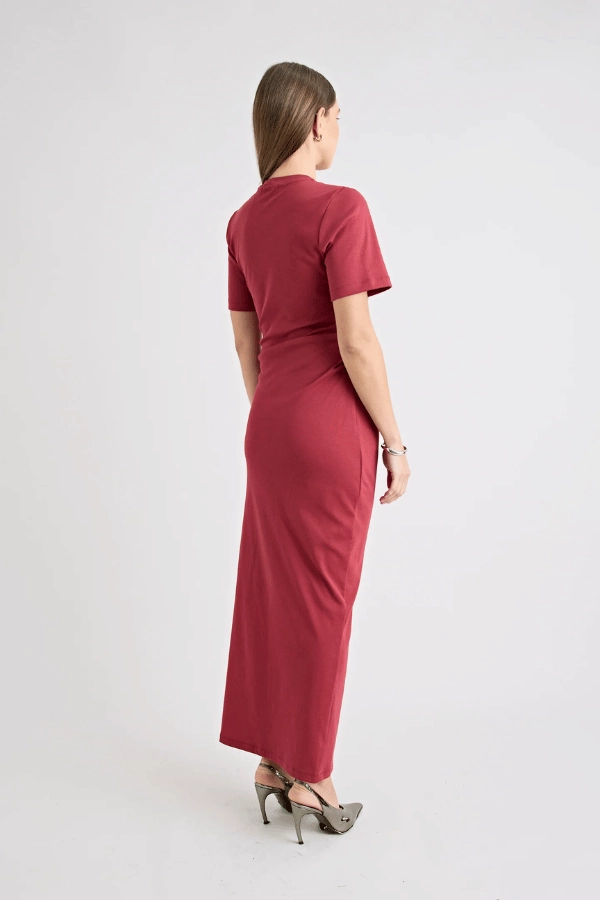 Eco-friendly Portia Dress Cherry