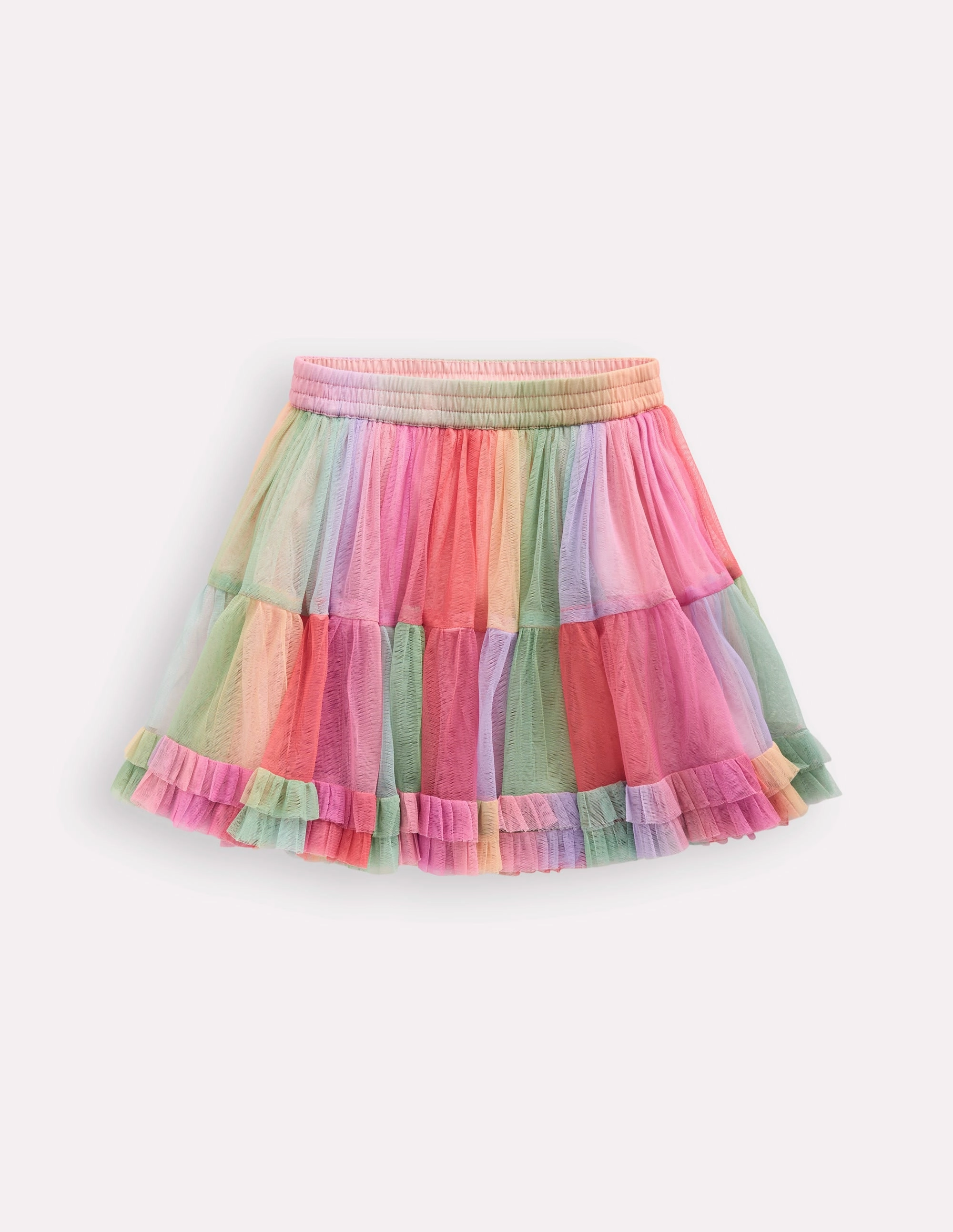 Tulle Ruffle Skirt-Multi Full Circle