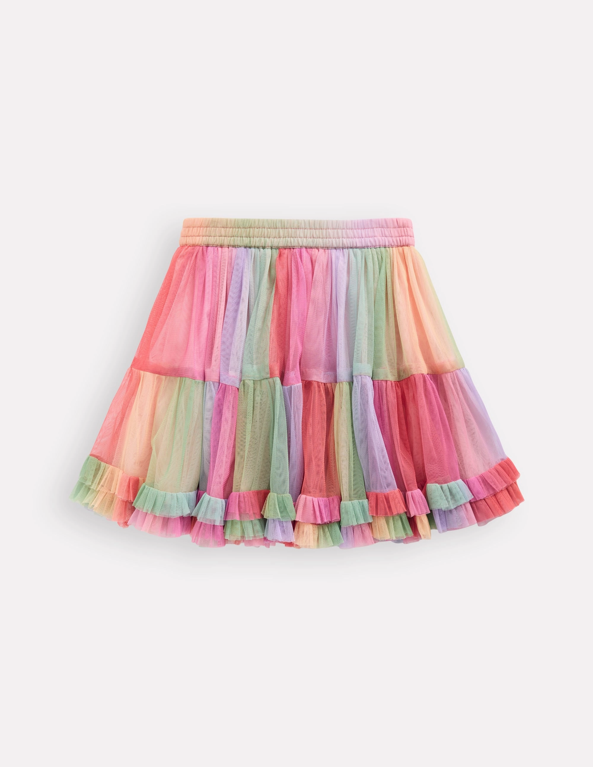 Tulle Ruffle Skirt-Multi Creative Look