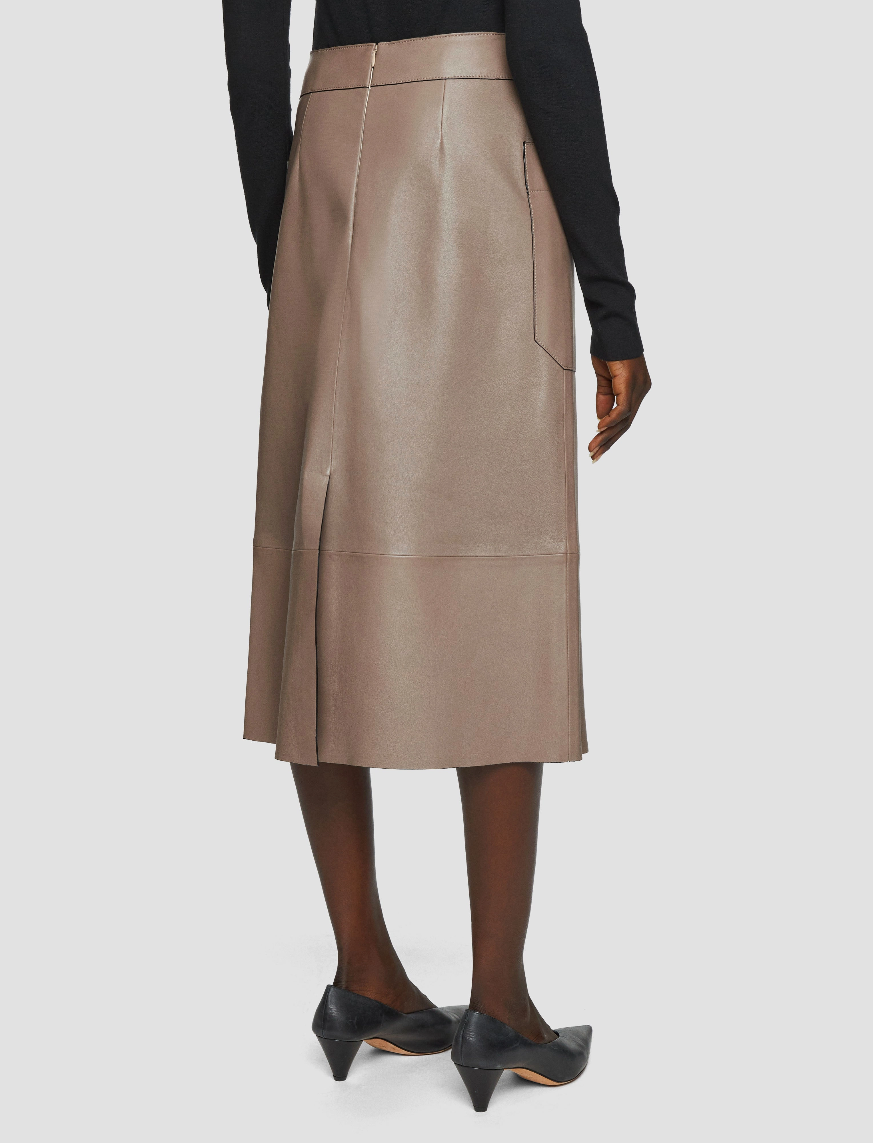 Tailored Cut Multi Purpose Fabric Blomfield Nappa Leather Skirt