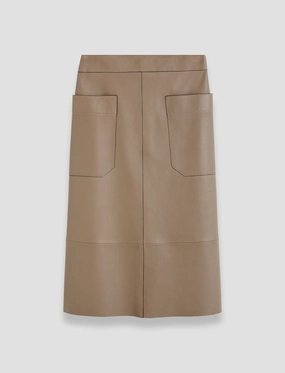 Blomfield Nappa Leather Skirt Cultural Event Neutral palette