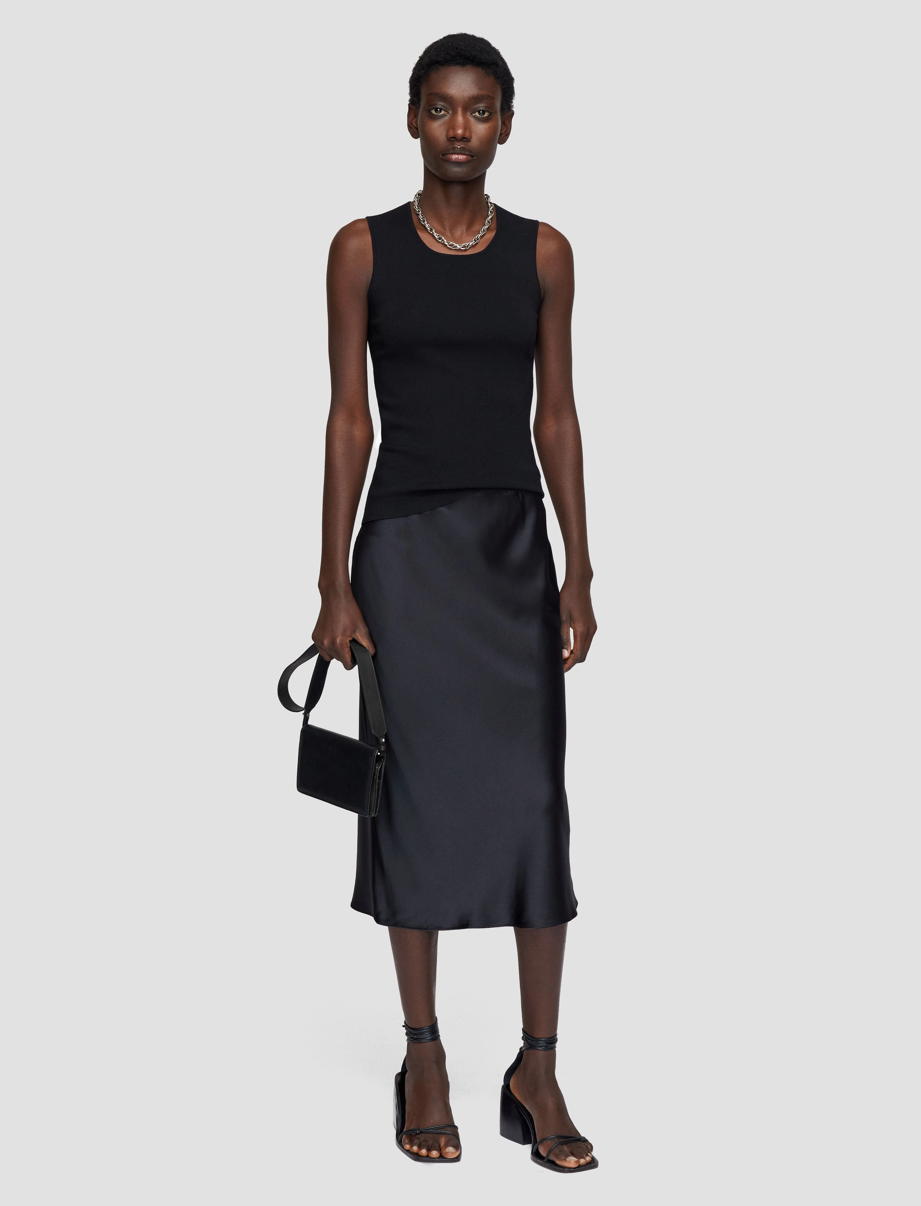 Isaak Silk Satin Skirt Fashion Combo Heritage Brand