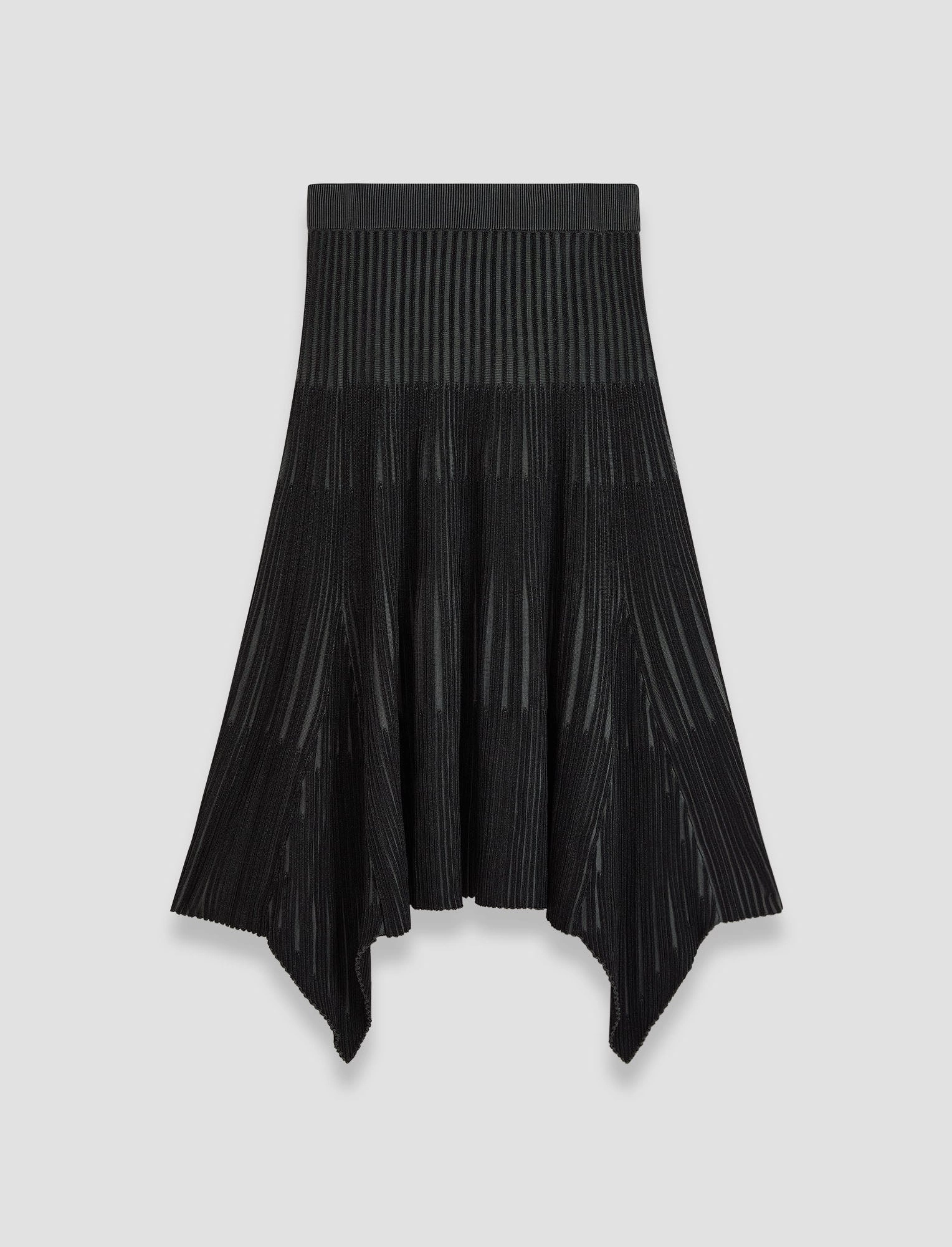 Bi-Colour Rib Skirt Simple Fit