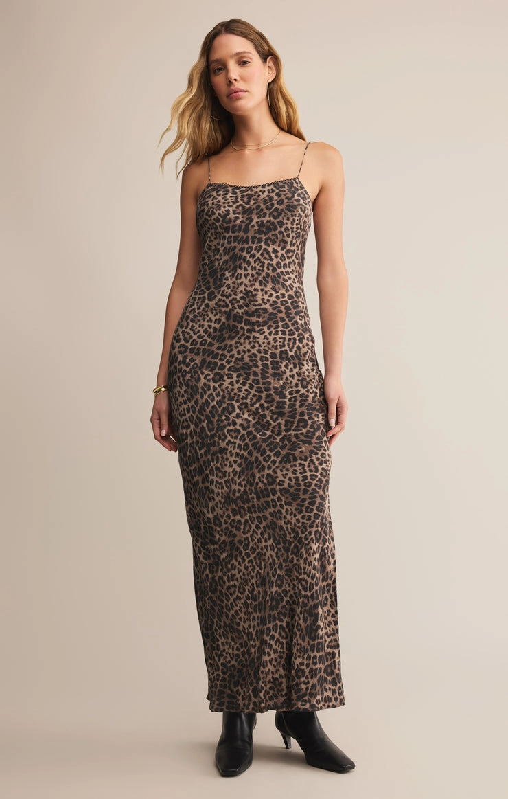 CIELO LEOPARD MIDI DRESS Timeless Comfort Wear