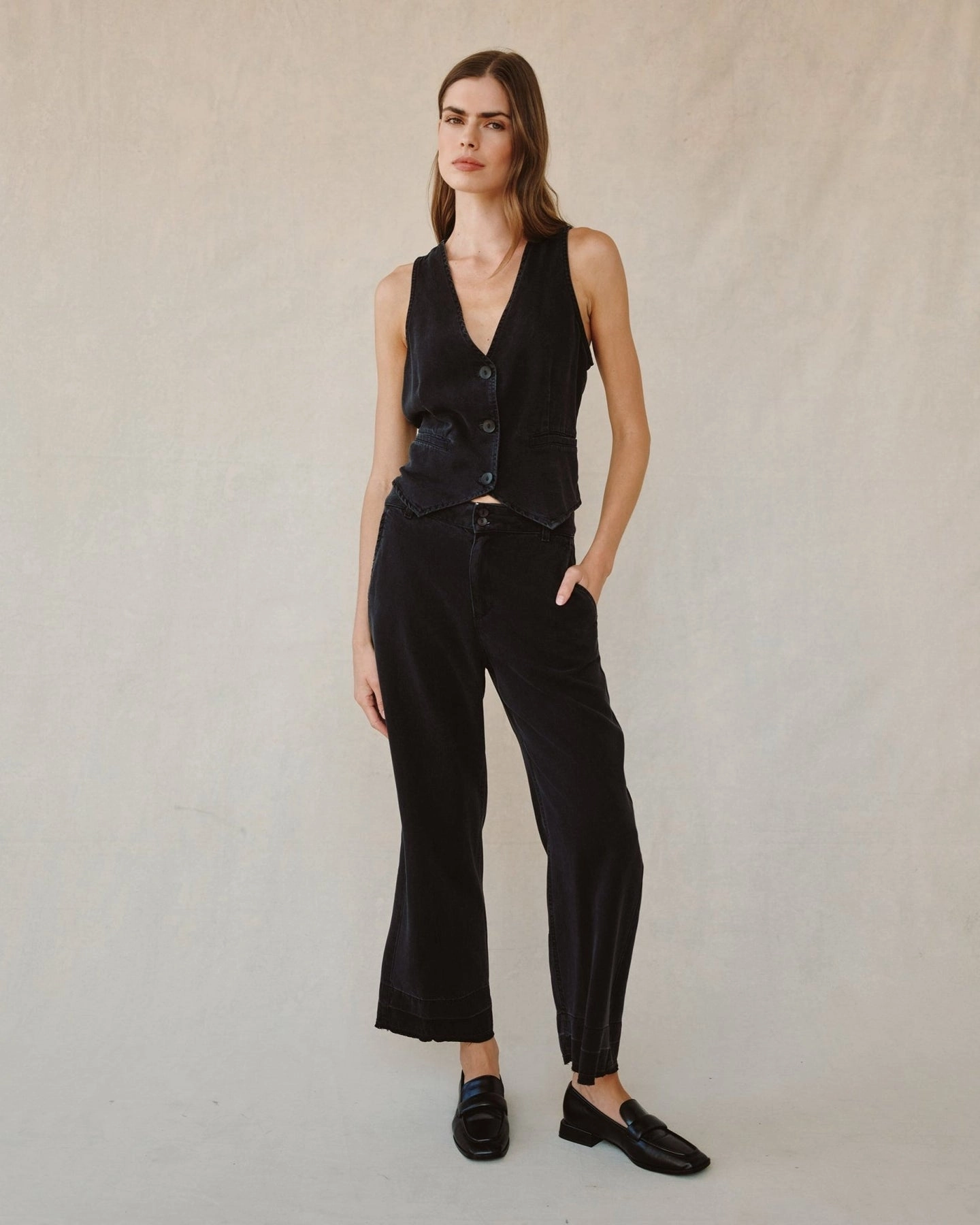 Tailored Placket CINCH BACK VEST