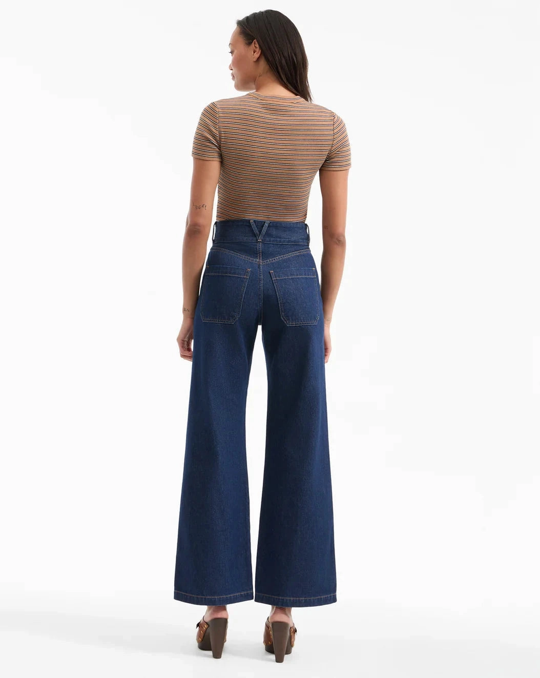 Versatile Base Layer Breathable Knit Fabric Pruitt Ribbed Tee Brown Multi