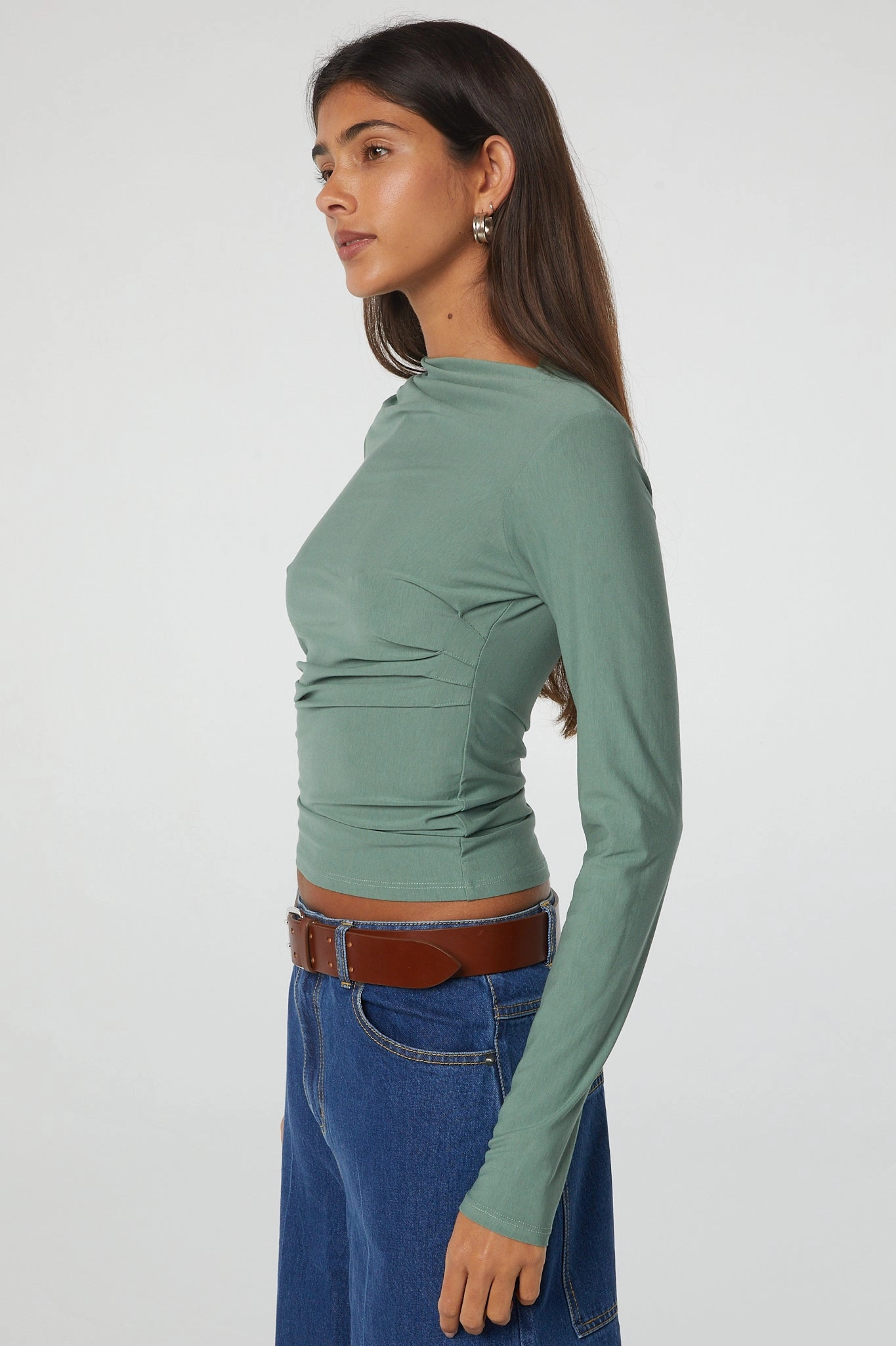 Ergonomic Cut Versatile Shirt SELMA LONG SLEEVE TOP