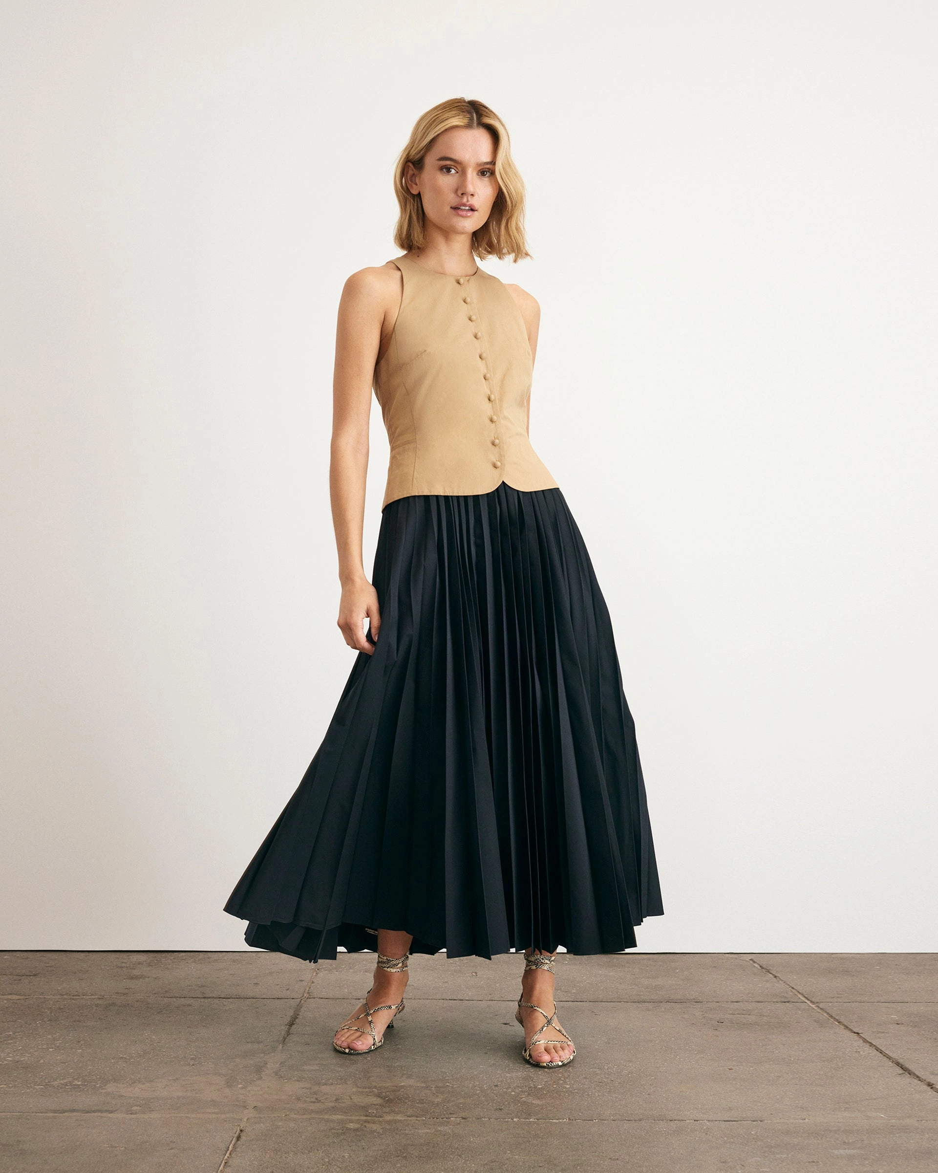 Robbie Dress Reversible-Style High Neck