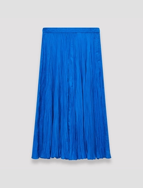 Stretchable Waist Sully Habotai Silk Skirt