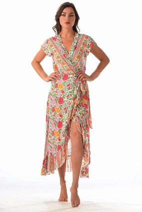 DeepPocketStyle Voyager Dress / White Rose