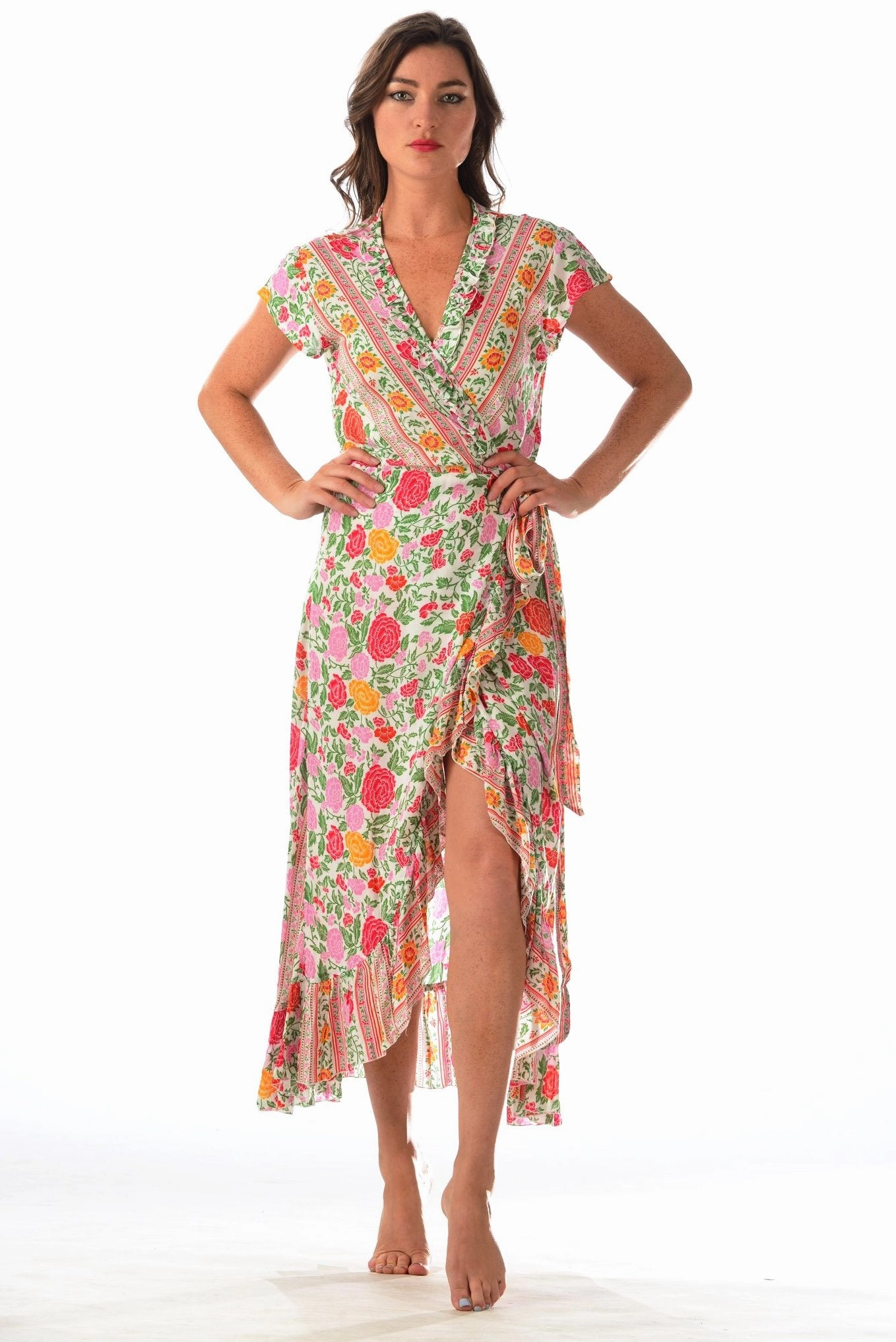 Calm Texture Light Movement Voyager Dress / White Rose