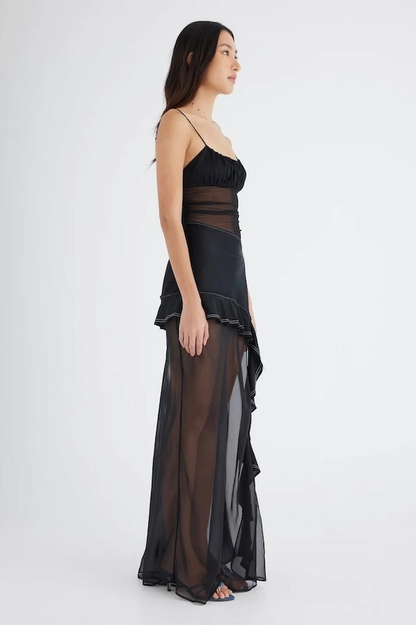 Neutral Layer Delilah Maxi Dress Black