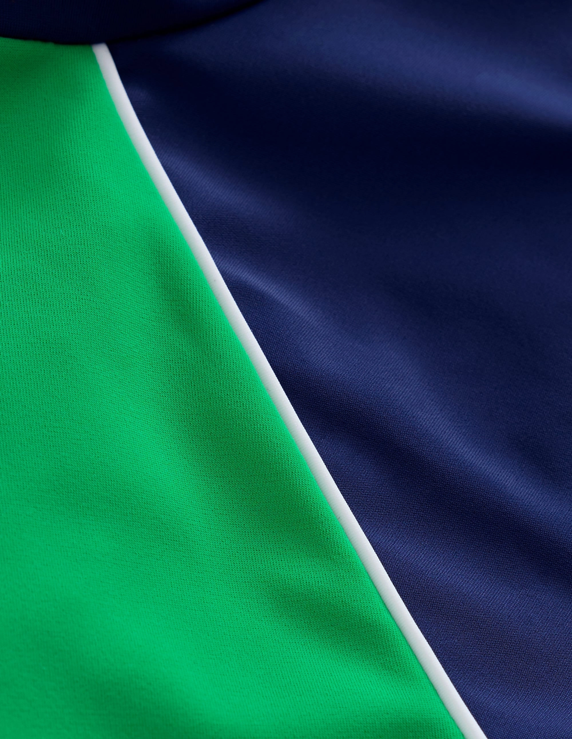 Underwire-Support Summer Attire Colour Block Rash Vest-Sapphire Blue