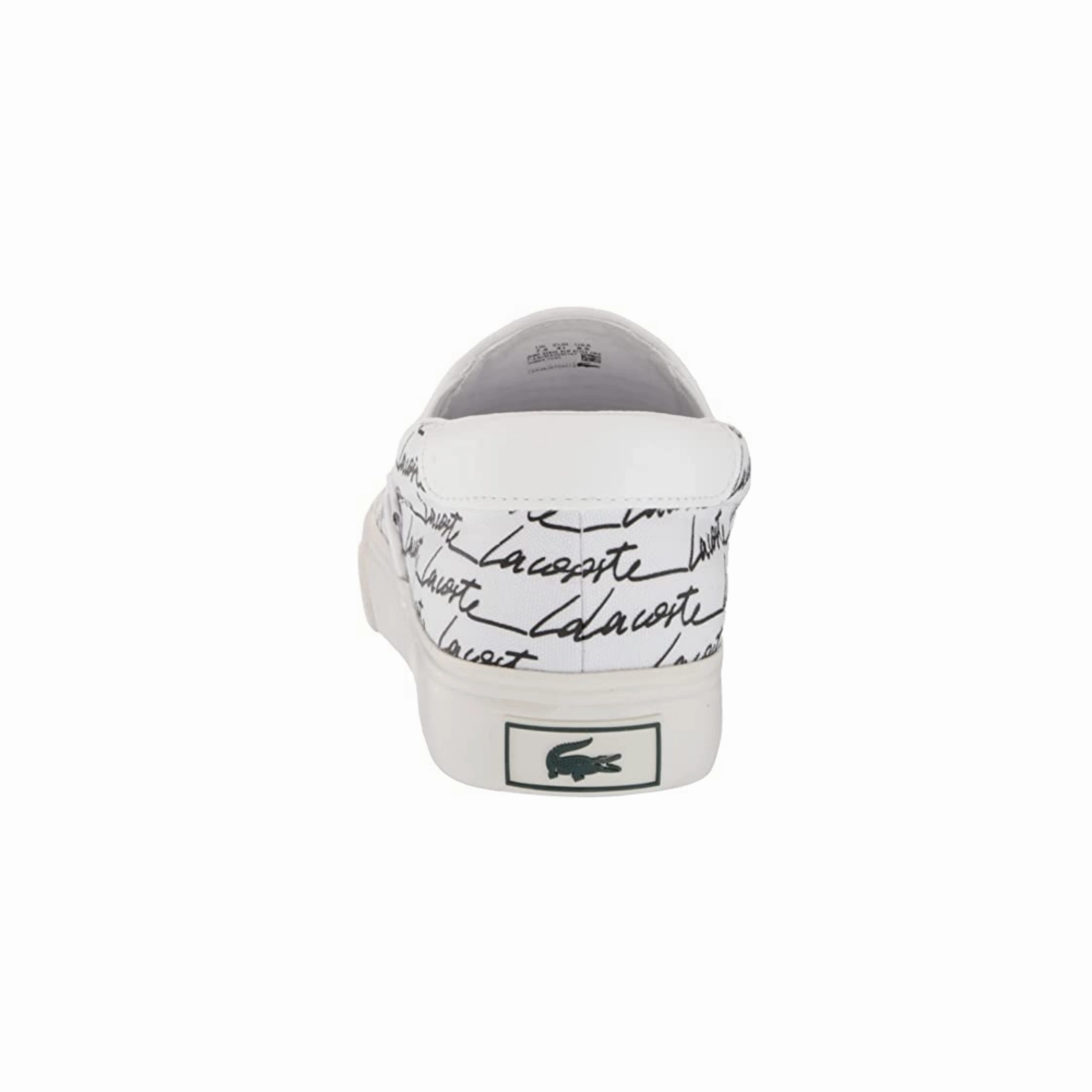 LACOSTE 7-43CMA0050147 JUMP SERVE SLIP MN'S (Medium) White/Black Canvas Lifestyle Shoes Shock absorption