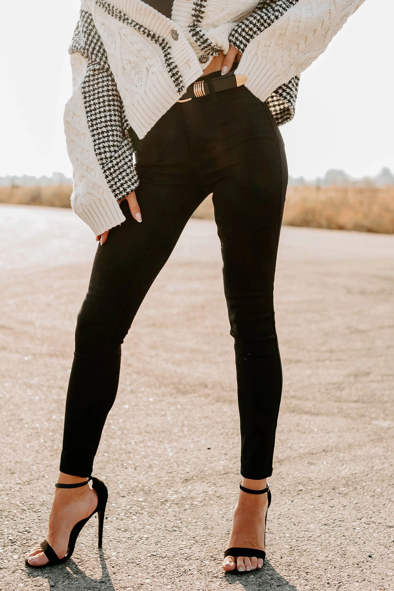 Rogue High Rise Super Skinny Cello Jeans (Black) SeamlessPockets Seamless Waistband