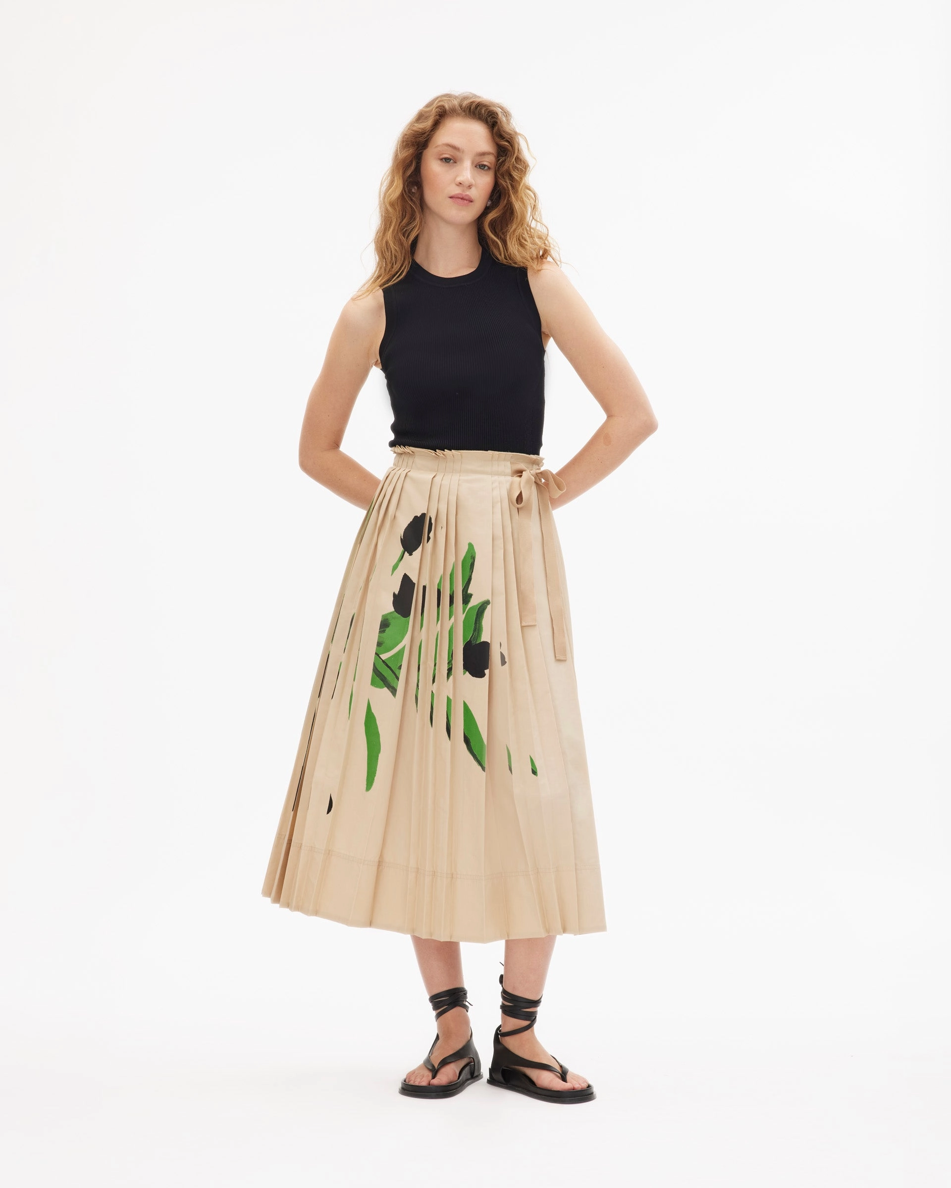 Seasonal Basic Linen blend Shayla Skirt