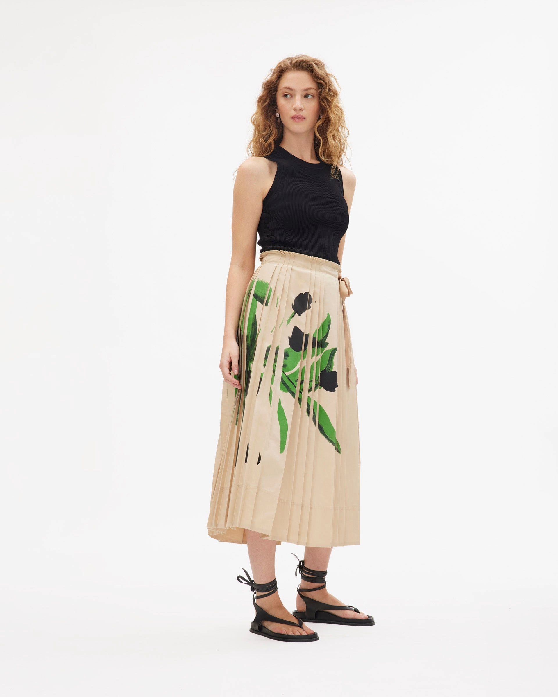 FunctionalZipper Linen blend Shayla Skirt