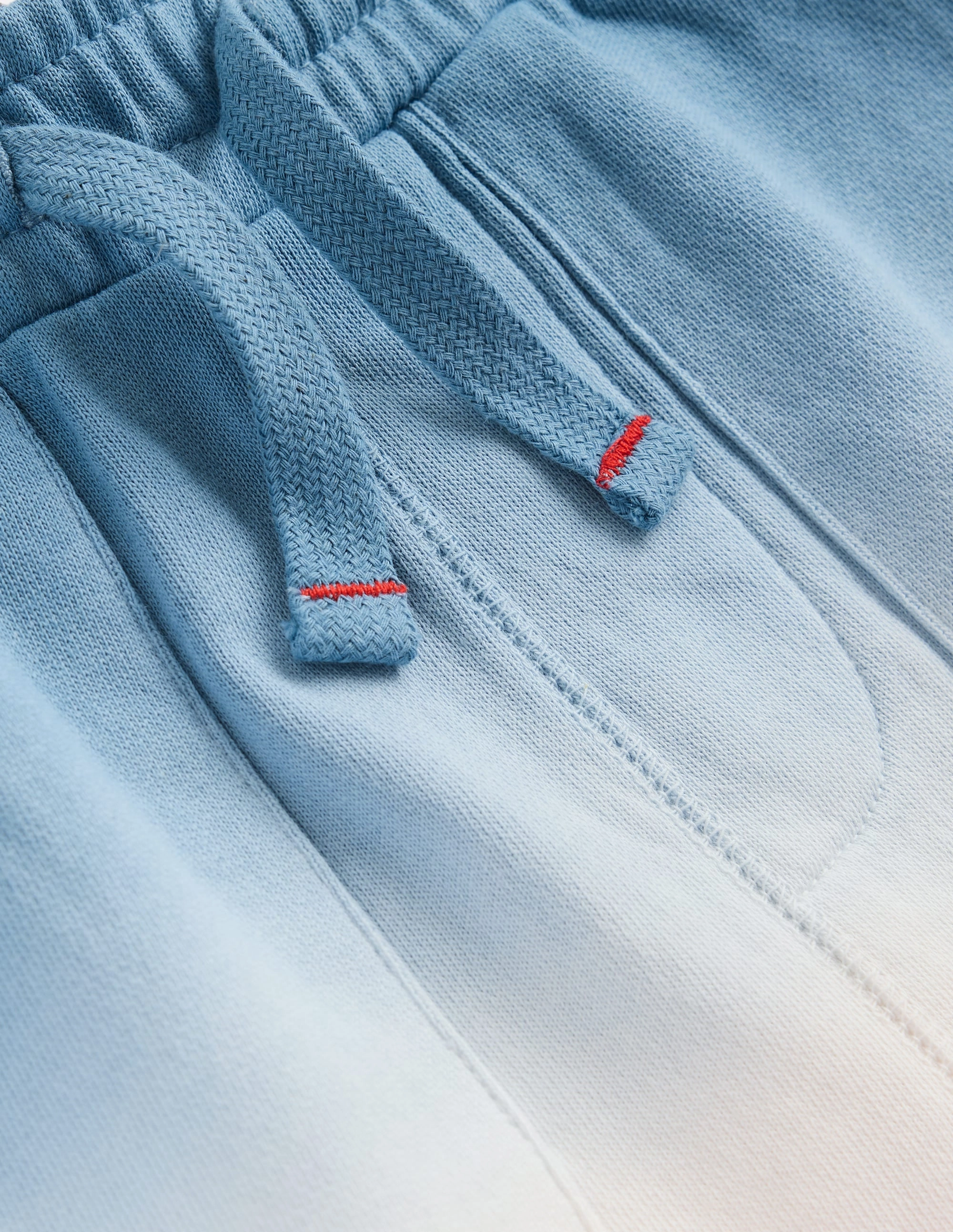 Tie Dye Shorts-Glacier Blue and Orange Stretch Layer Gym Wear