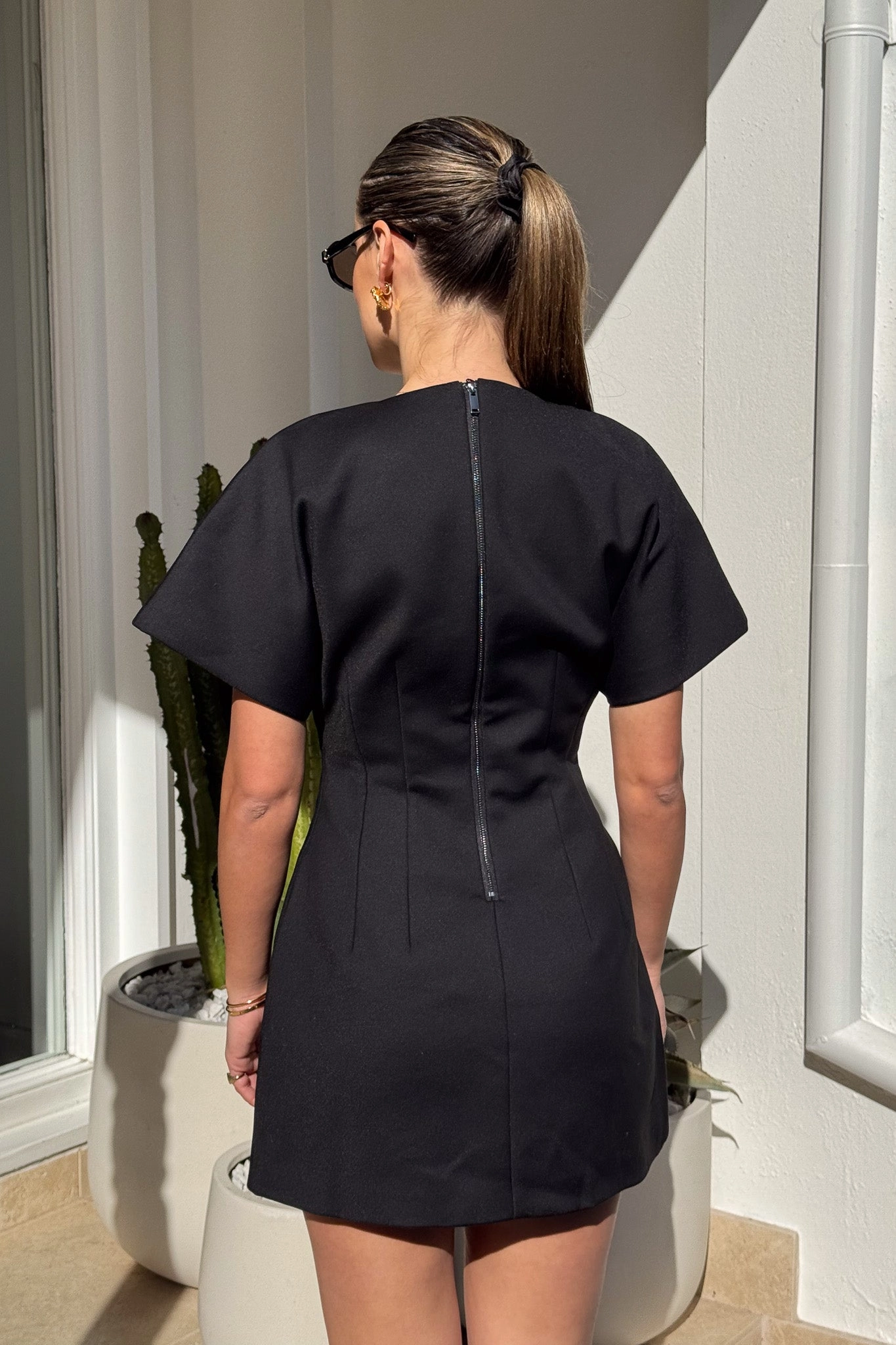 Smooth Tone Sophia Mini Dress Black