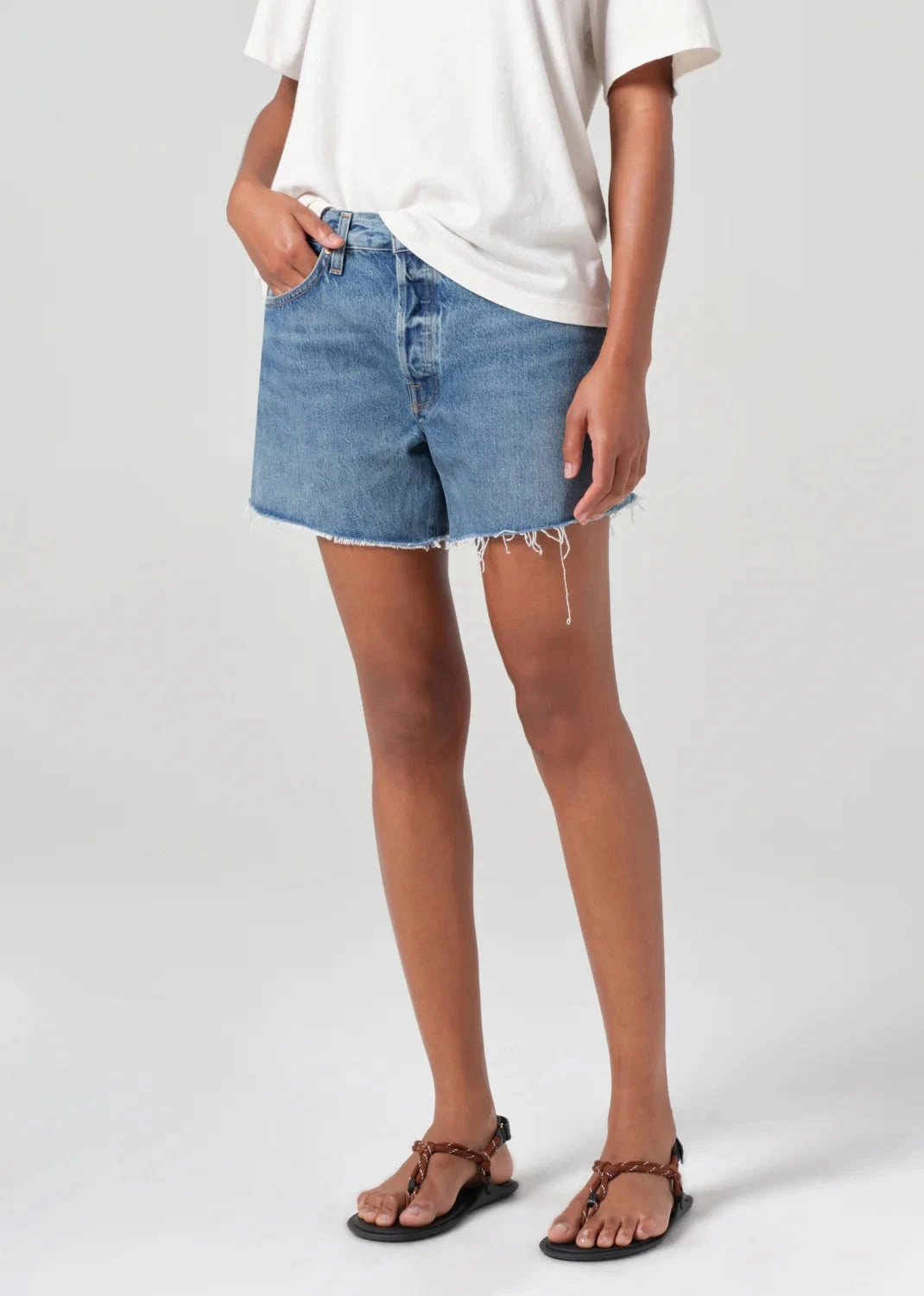 Parker Long Short Ruin Ombre effect Wide Leg Opening