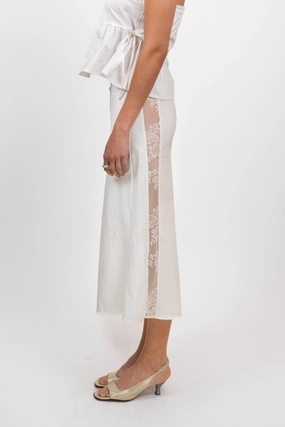 Lace Panel Skirt (Size M) Urban Look