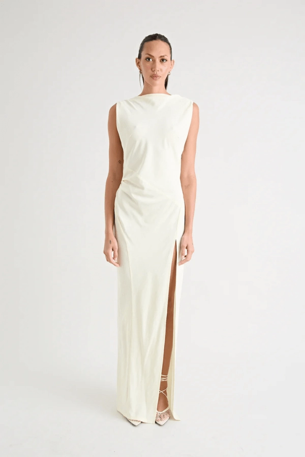 Standout Feature Event Safe Matia Gown Butter