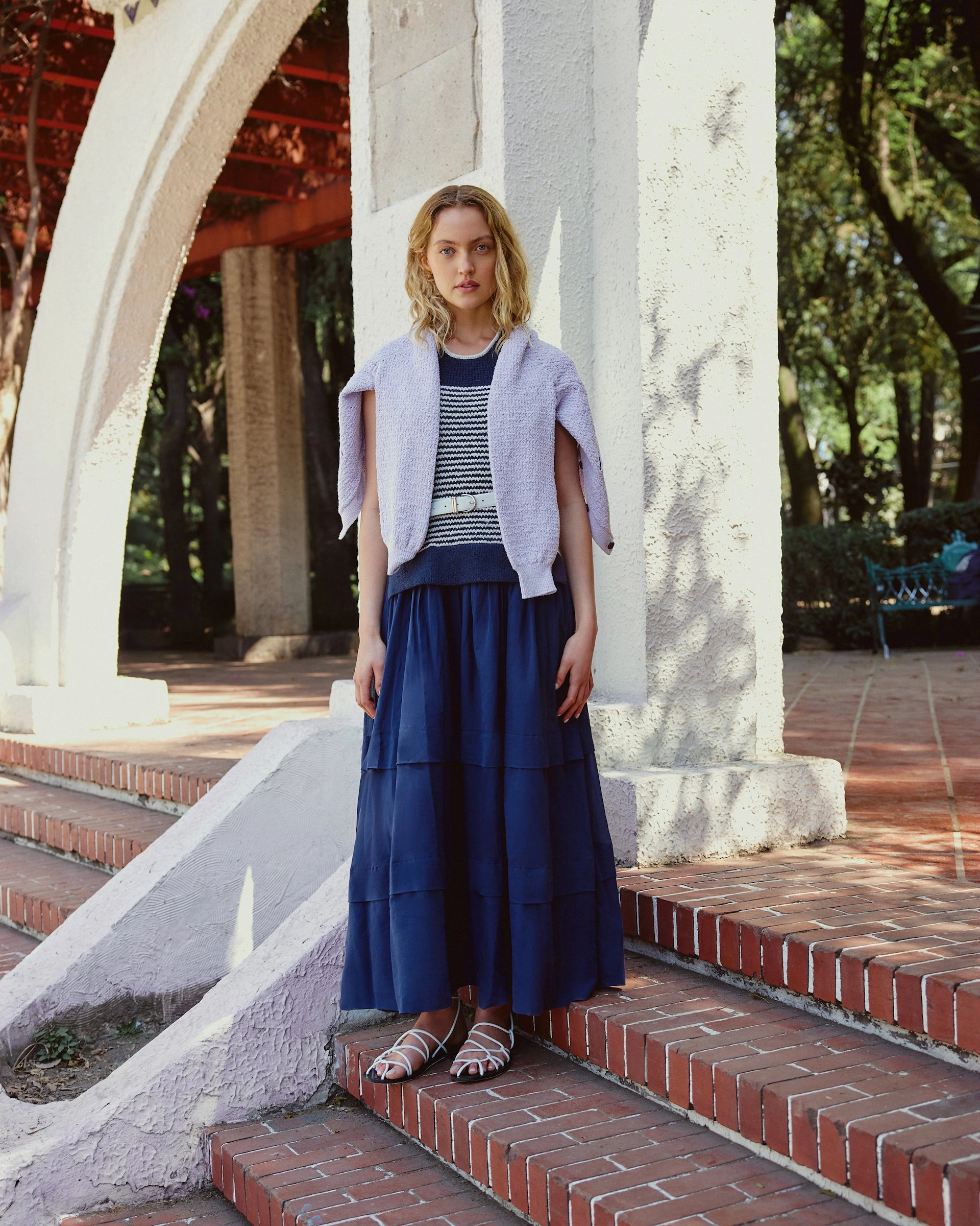 Boho Tone Flowing Lines Miller Dress