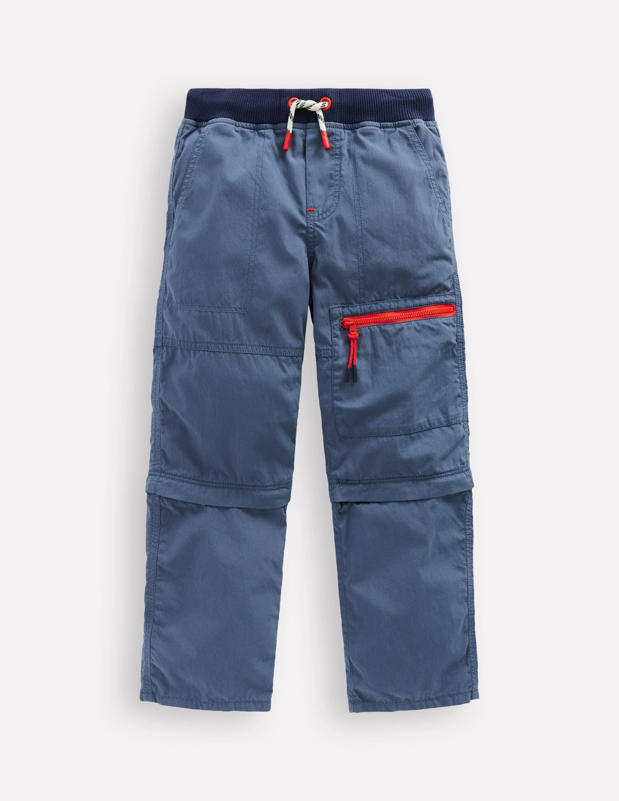 Zip-Off Techno Trousers-Robot Blue MultiPocket