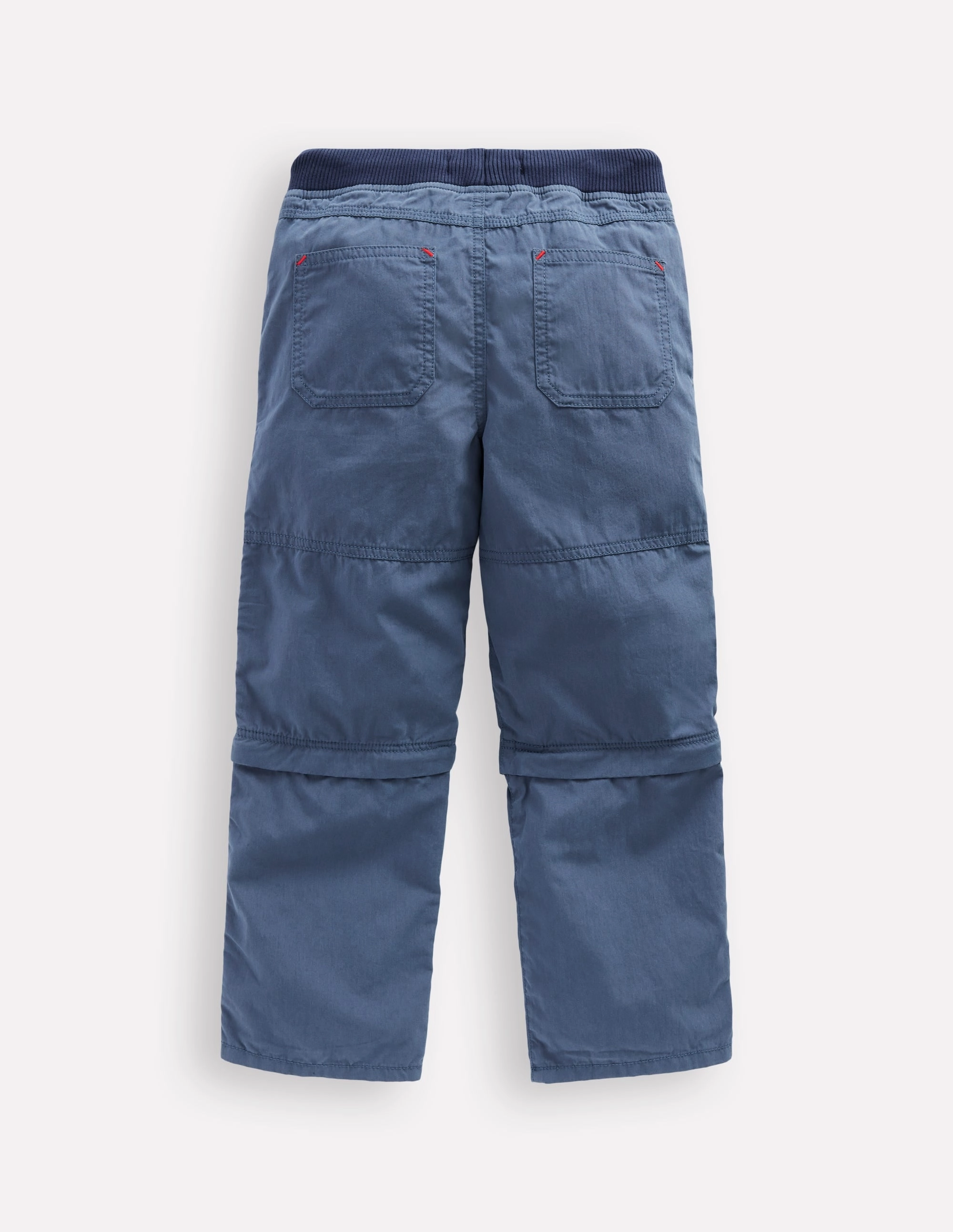 Packable design Zip-Off Techno Trousers-Robot Blue