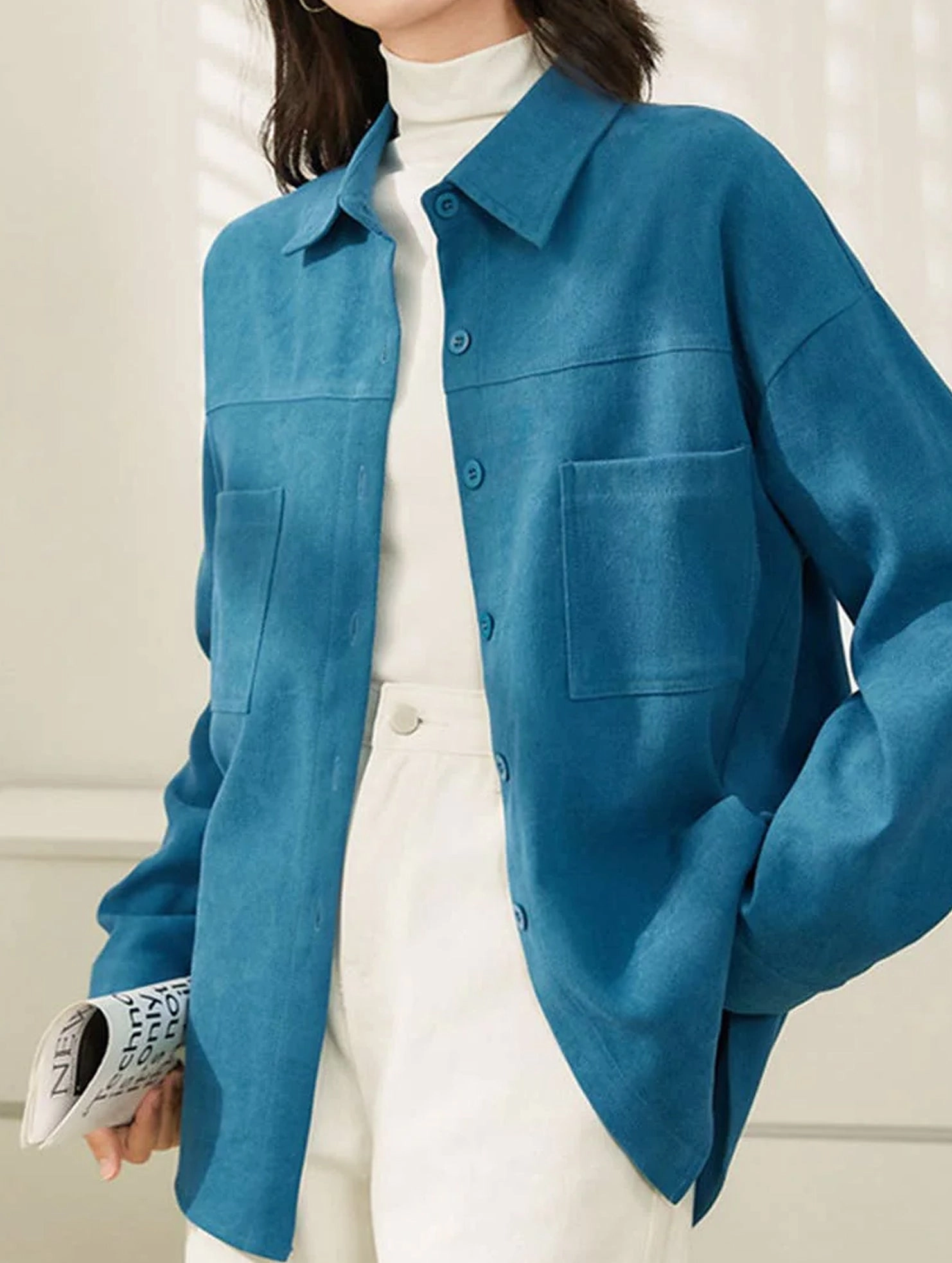 Breathable Microfiber COMMUTER STYLE LONG-SLEEVED SLIMMING SHIRT_CWTBLL0905