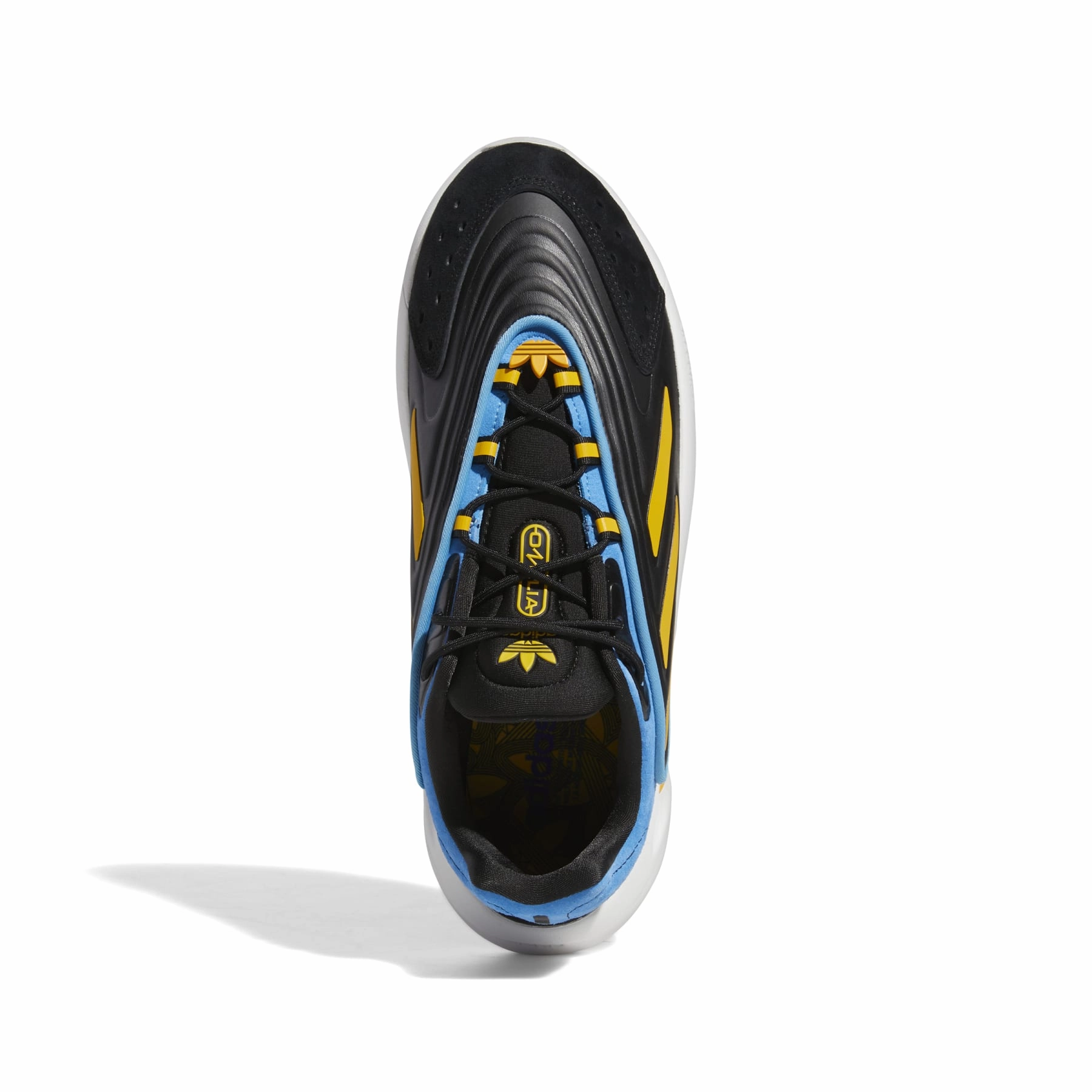 ADIDAS FZ5881 OZELIA MN'S (Medium) Black/Gold/Blue Synthetic Running Shoes Impact Resistance Foam Lining Standing Workers